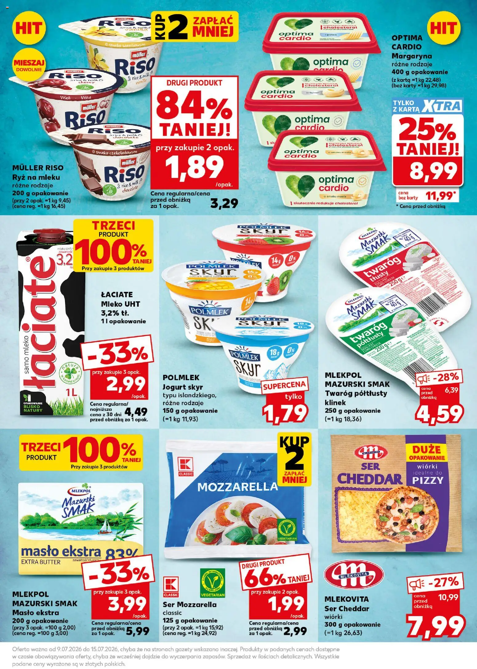 Kaufland Polsko leták - Mocny start od 13.07.2026 | Strana: 31 | Produkty: Mléko, Jogurt, Skyr, Mozzarella