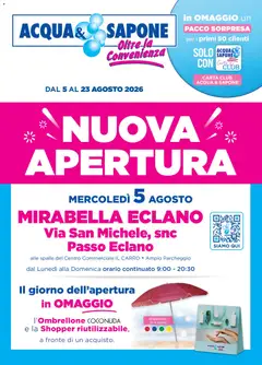Anteprima del volantino Acqua e Sapone volantino Mirabella Eclano valido a partire dal 05/08/2026