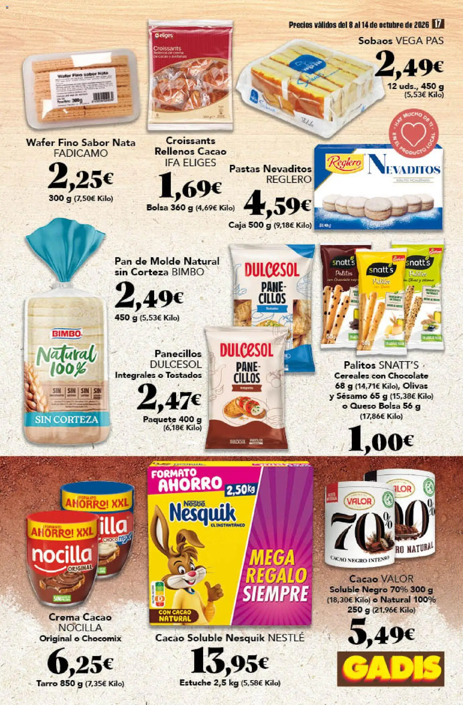 Gadis - folleto │ válido desde el 08/10/2026 | Página: 17 | Productos: Bolsa, Sésamo, Cacao, Caja