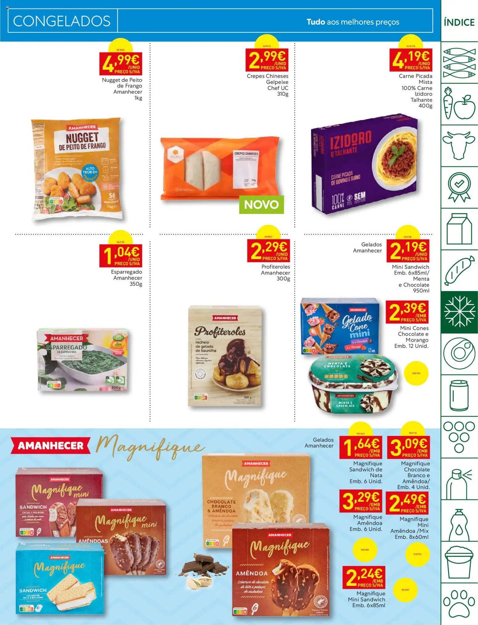 Recheio folheto Madeira │ válido de 21/07/2026 | Página: 15 | Produtos: Espinafres, Carne picada, Gelado, Carne