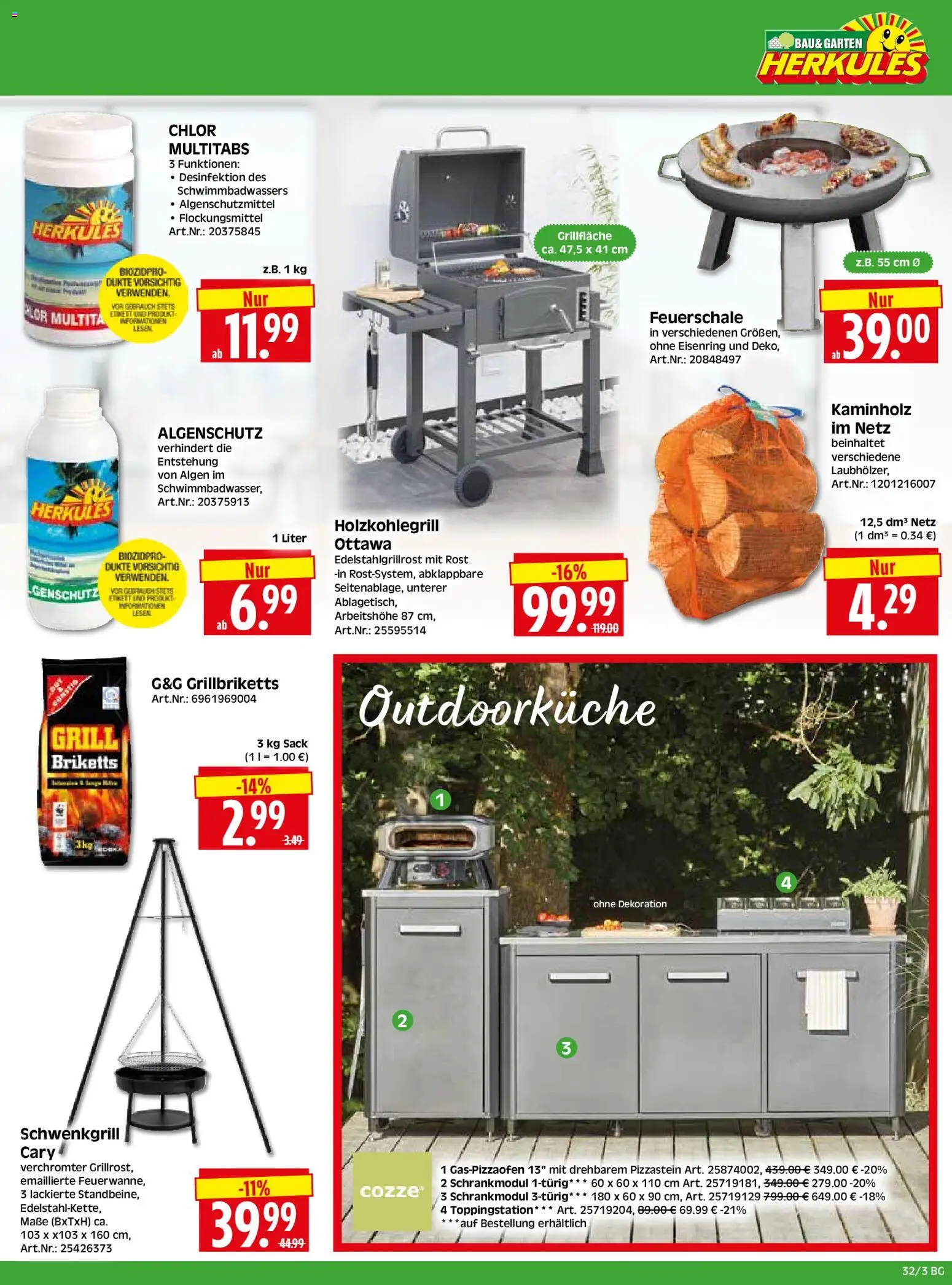 HERKULES Bau & Garten – gültig ab 03.08.2026 | Seite: 3 | Produkte: Grill