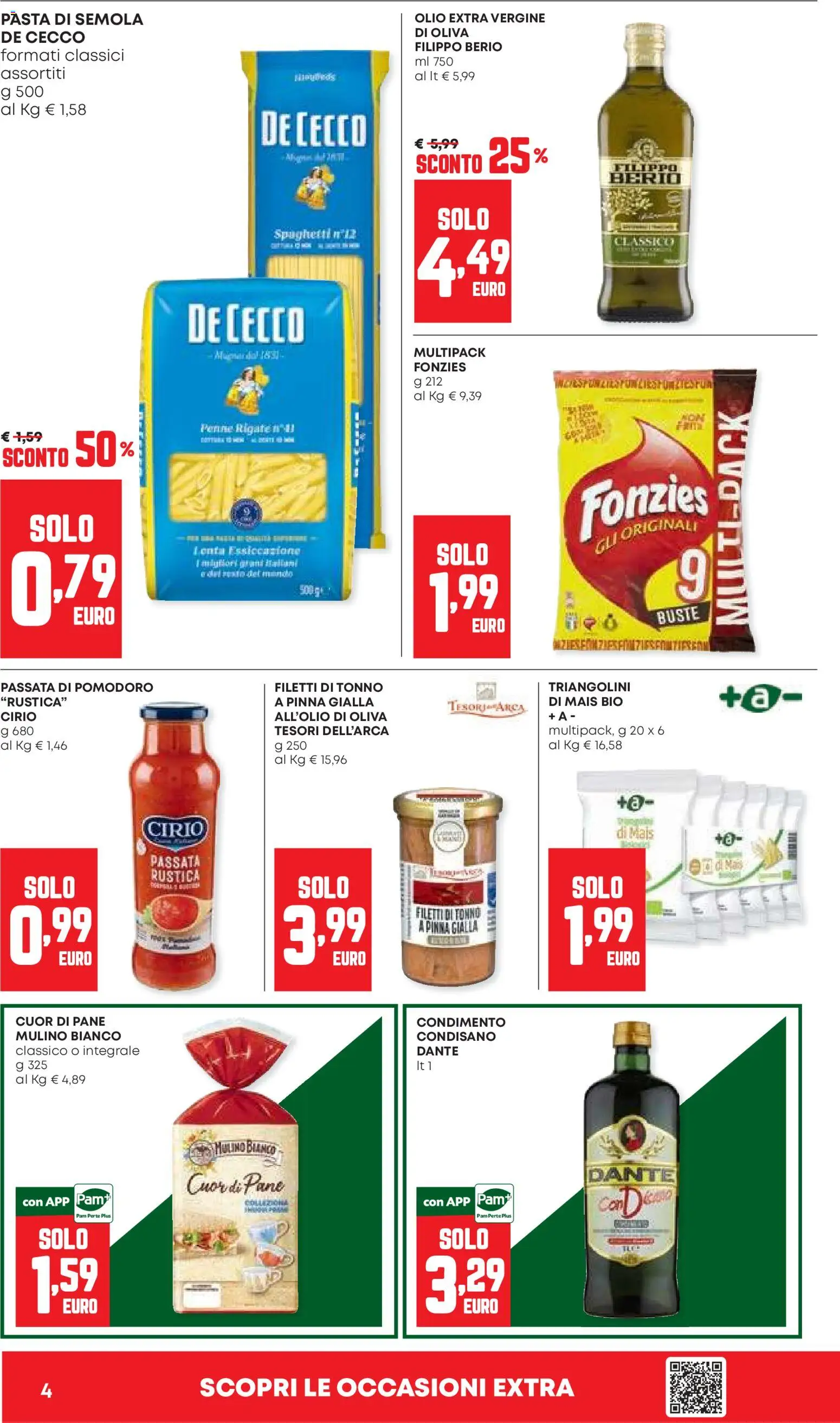 Volantino Panorama del 30/07/2026 | Pagina: 4 | Prodotti: Pomodoro, Olio, Passata di pomodoro, Mais