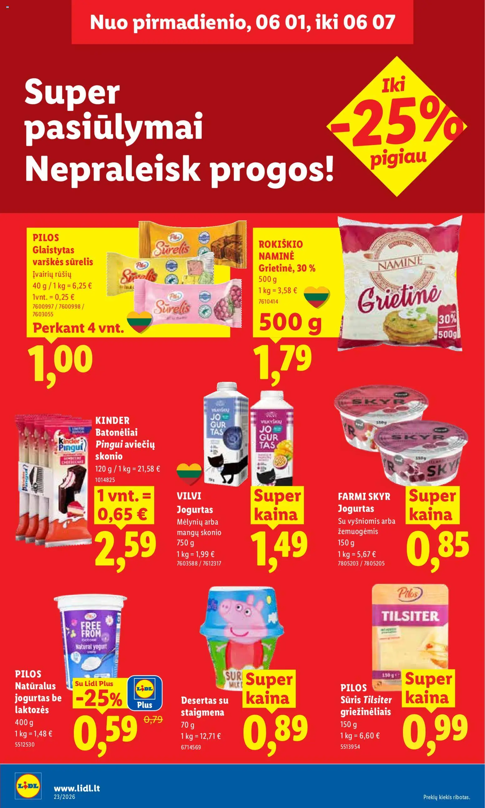 LIDL akcijos nuo 01.06.2026 | Puslapis: 20 | Prekių: Saldainiai, Braškės