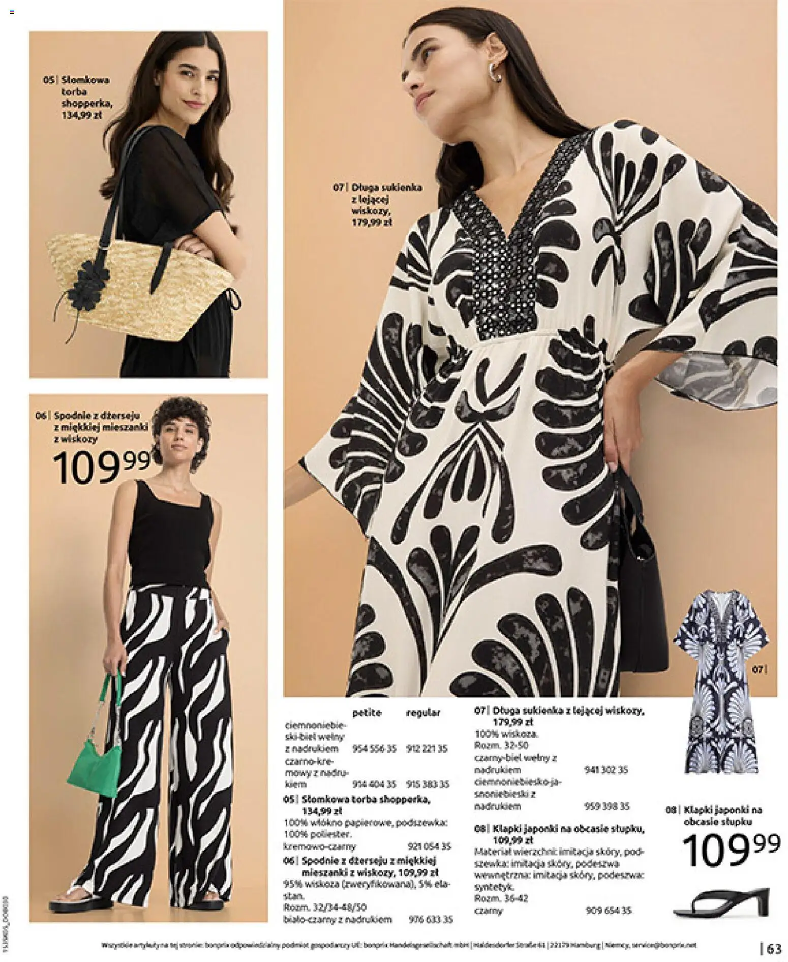 BonPrix Katalog od 18.05.2026 | Strona: 65 | Produkty: Spodnie, Klapki, Sukienka, Japonki