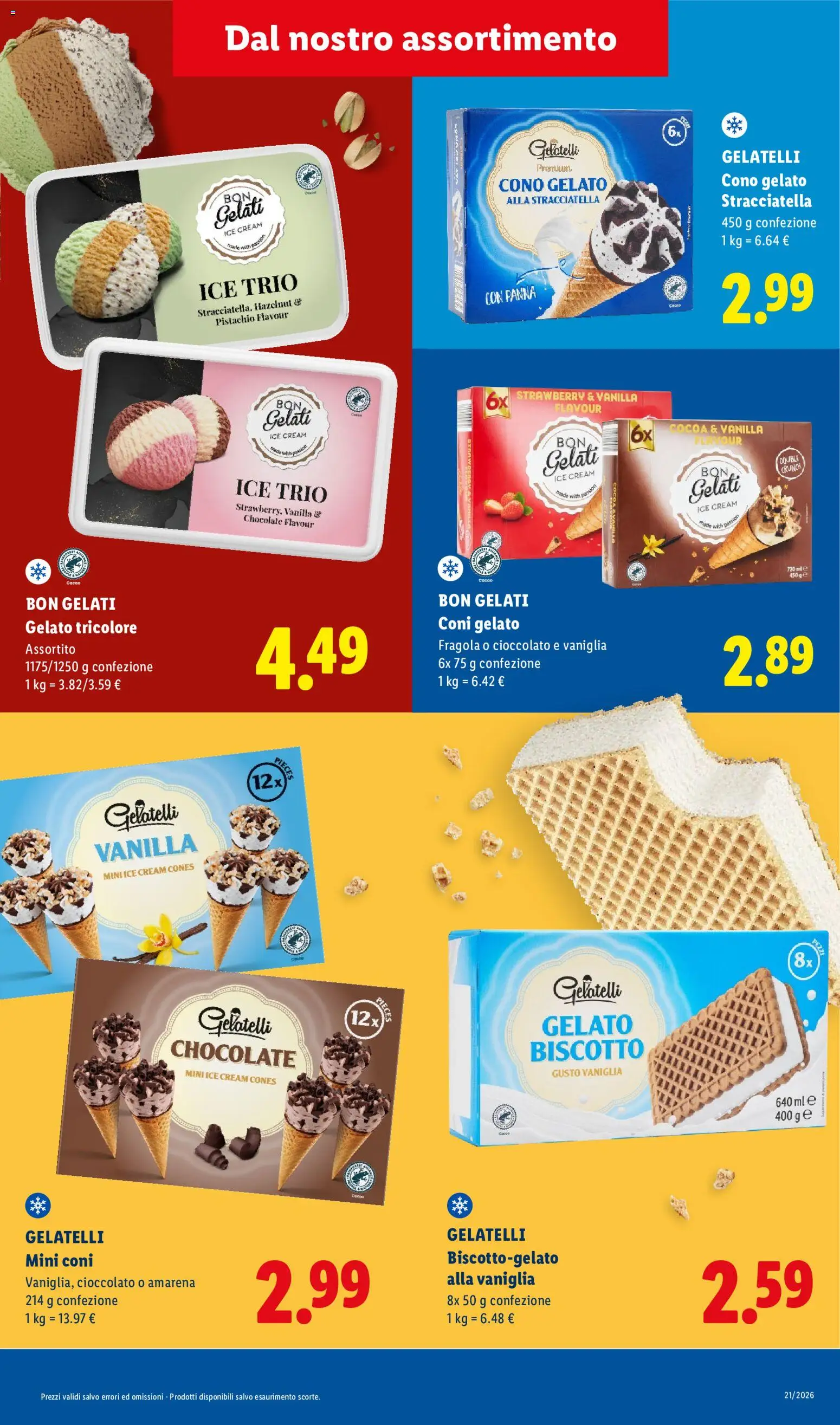 Volantino Lidl del 03/08/2026 | Pagina: 5 | Prodotti: Cioccolato, Panna, Amarena, Stracciatella