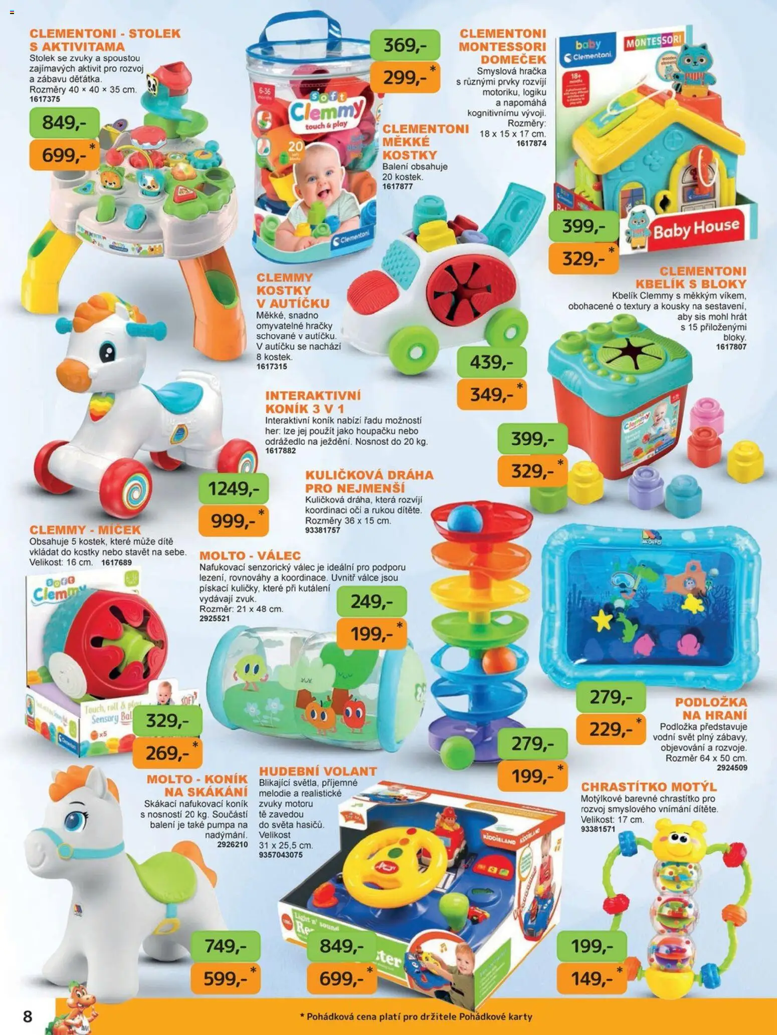 Dráčik katalog - Vánoce od 08.10.2026 | Strana: 8 | Produkty: Kuličková dráha, Stolek, Kostky, Odrážedlo