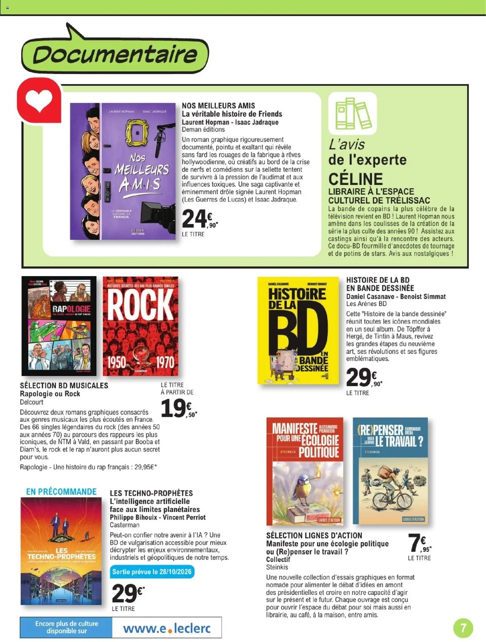 {H1} | Page: 7 | Produits: Télévision, Mais, Bande dessinée