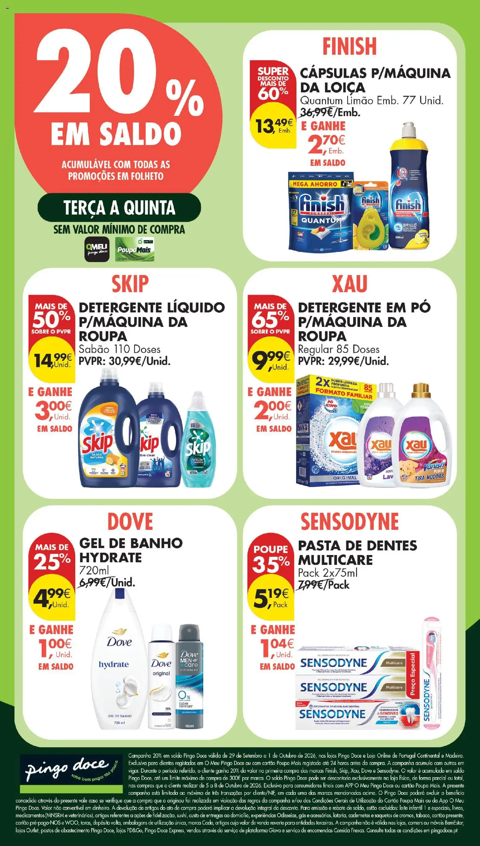 Pingo Doce Poupe Esta Semana Madeira │ válido de 29/09/2026 | Página: 36 | Produtos: Pó, Detergente, Cápsulas, Leite infantil