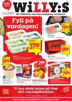 Willys erbjudanden - Förhandsvisning av reklamblad från butik Willys aktuell från 03/08/2026