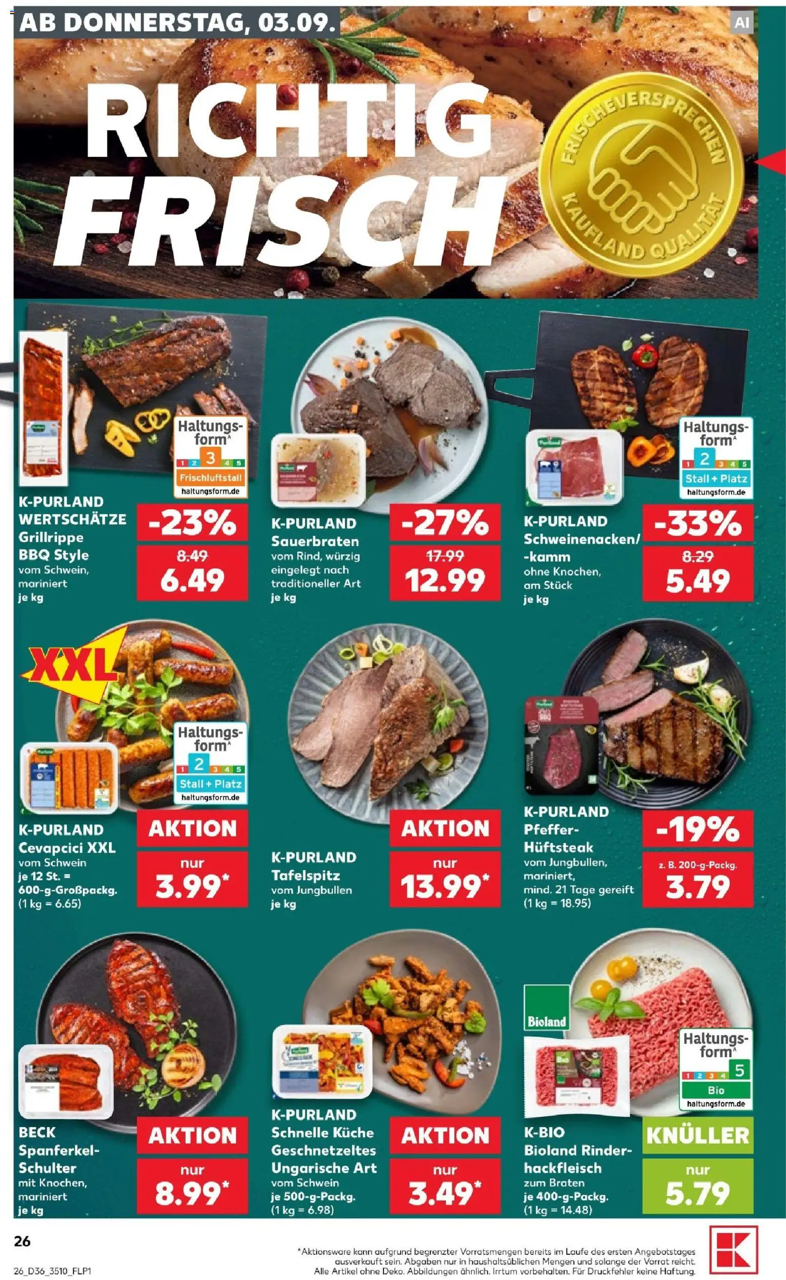 Kaufland Prospekt Zeitz – gültig ab 03.09.2026 | Seite: 26 | Produkte: Käse, Milram