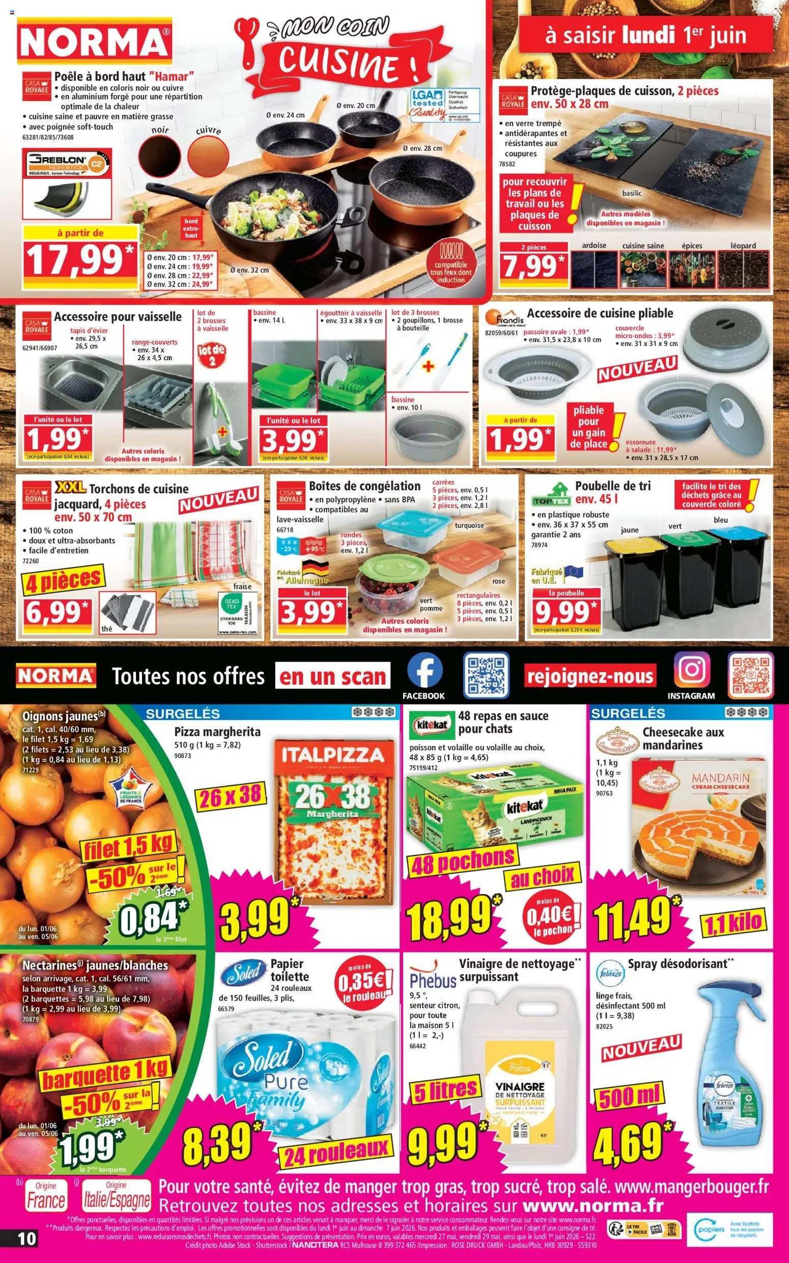{H1} | Page: 10 | Produits: Passoire, Coton, Brosse, Oignons