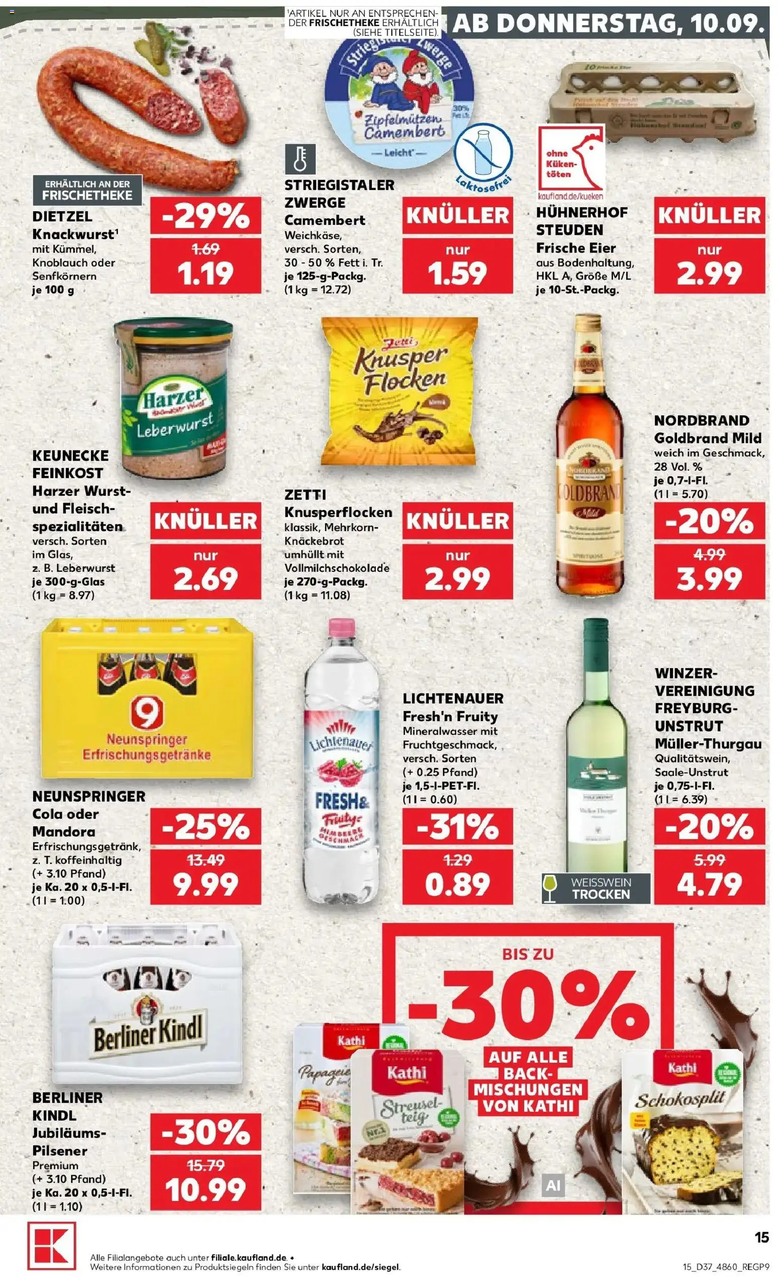 Prospekt Kaufland ab 07.09.2026 » Angebote Online zum Blättern | Seite: 24 | Produkte: Cola, Camembert, Wurst, Fleisch