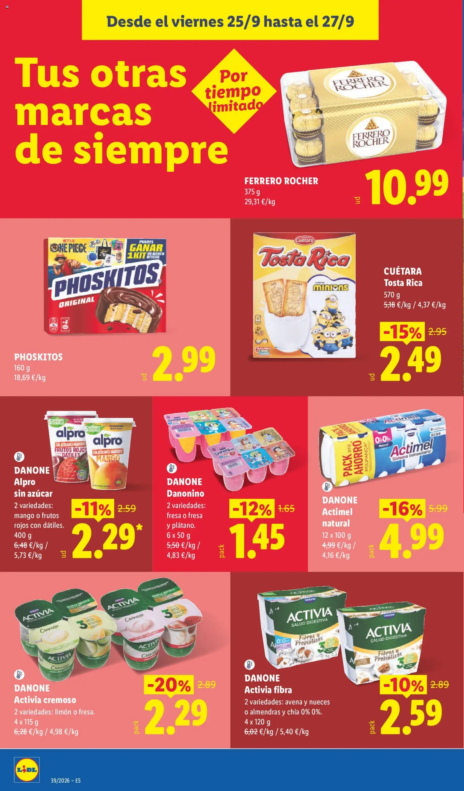 Lidl folleto │ válido desde el 21/09/2026 | Página: 34 | Productos: Limón, Ferrero Rocher, Almendras, Mango