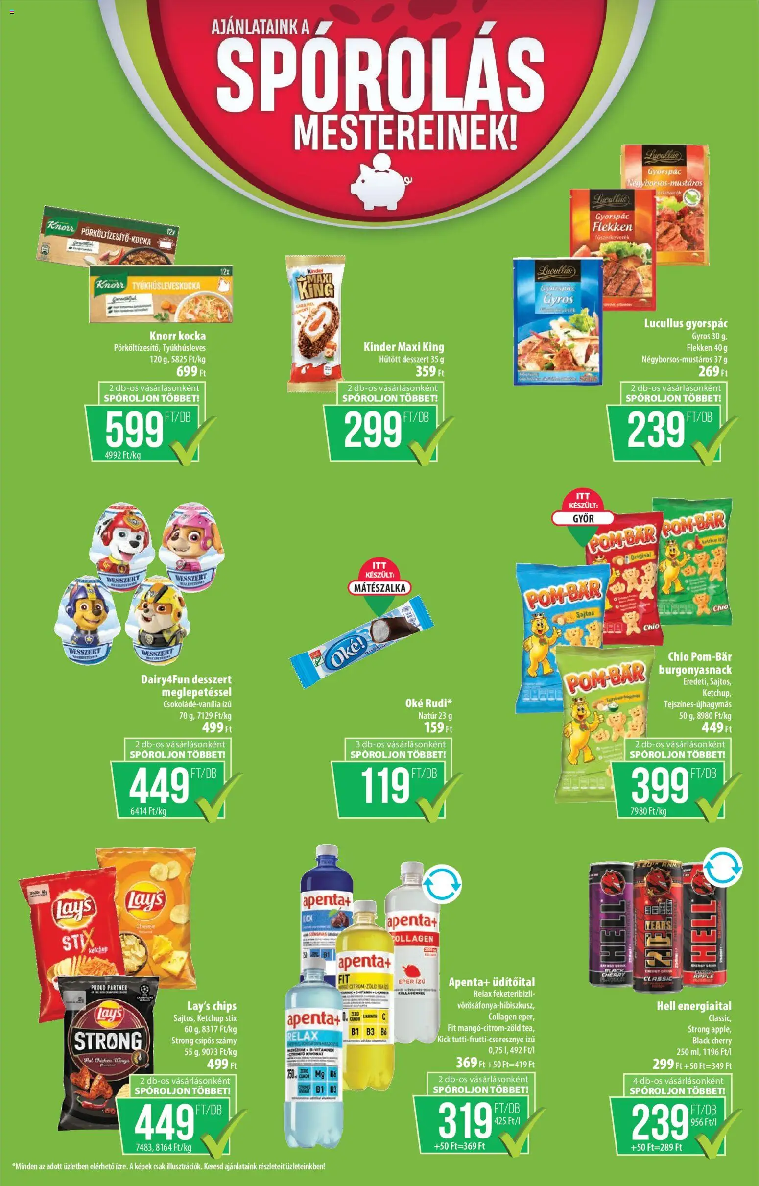 COOP akciós ujság - amely érvényes a következő dátumtól: 2026.08.06. | Oldal: 12 | Termékek: Chips, Fűszerkeverék, Energiaital, Eper