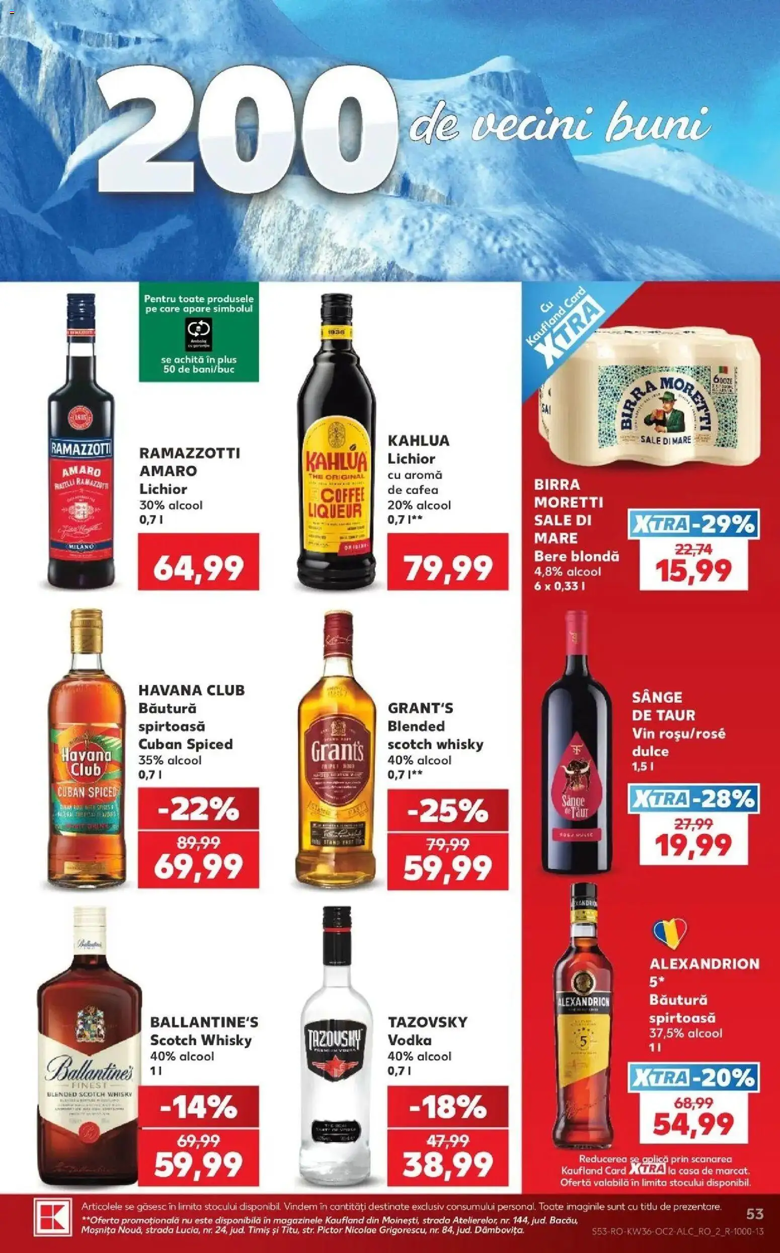 Kaufland Baia Mare 02.09.2026 - Revista si Oferta | Pagină: 53 | Produse: Scotch Whisky, Vin, Vodka, Plus