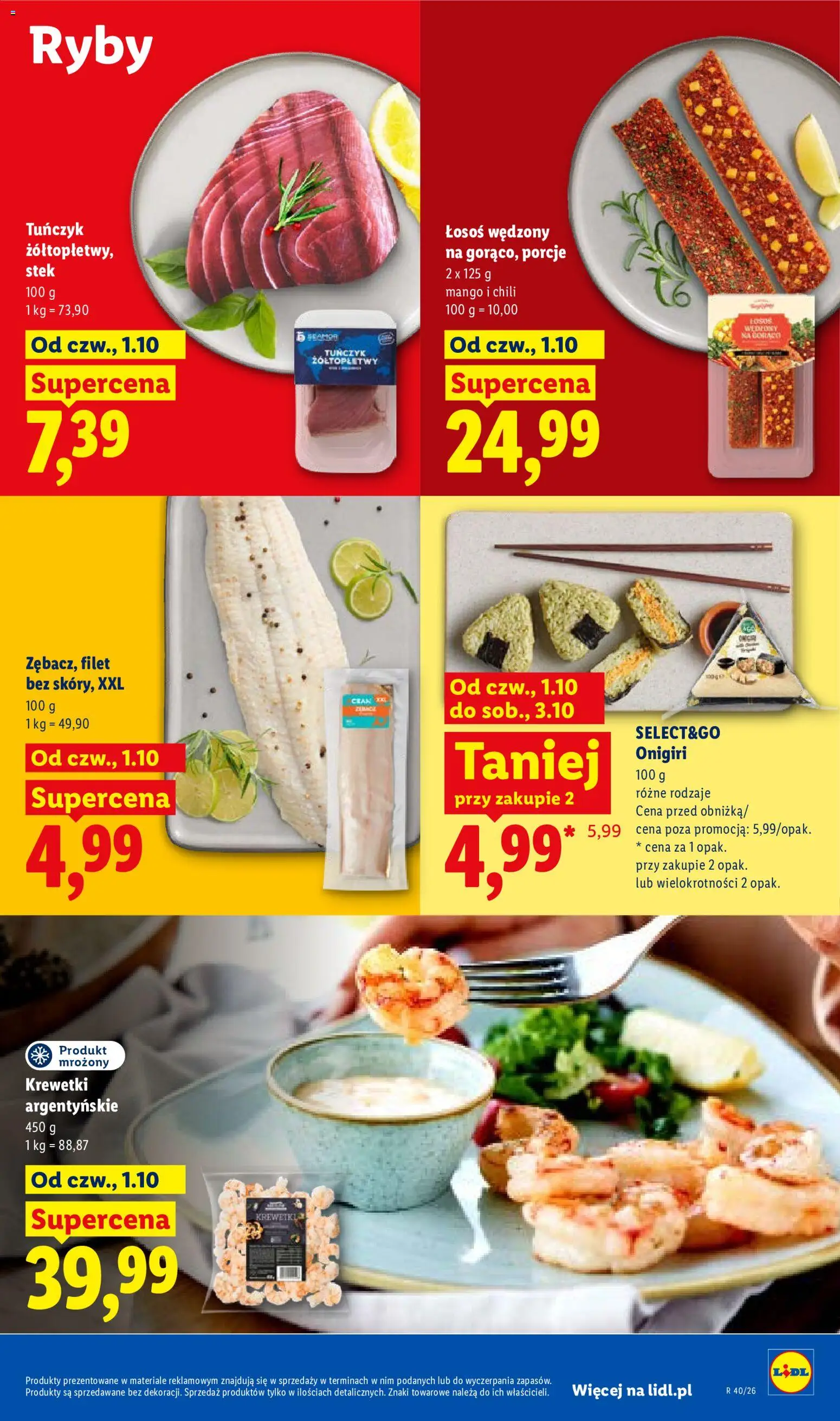 Lidl Polsko leták od 01.10.2026 | Strana: 63 | Produkty: Mango, Ryby, Losos, Filet