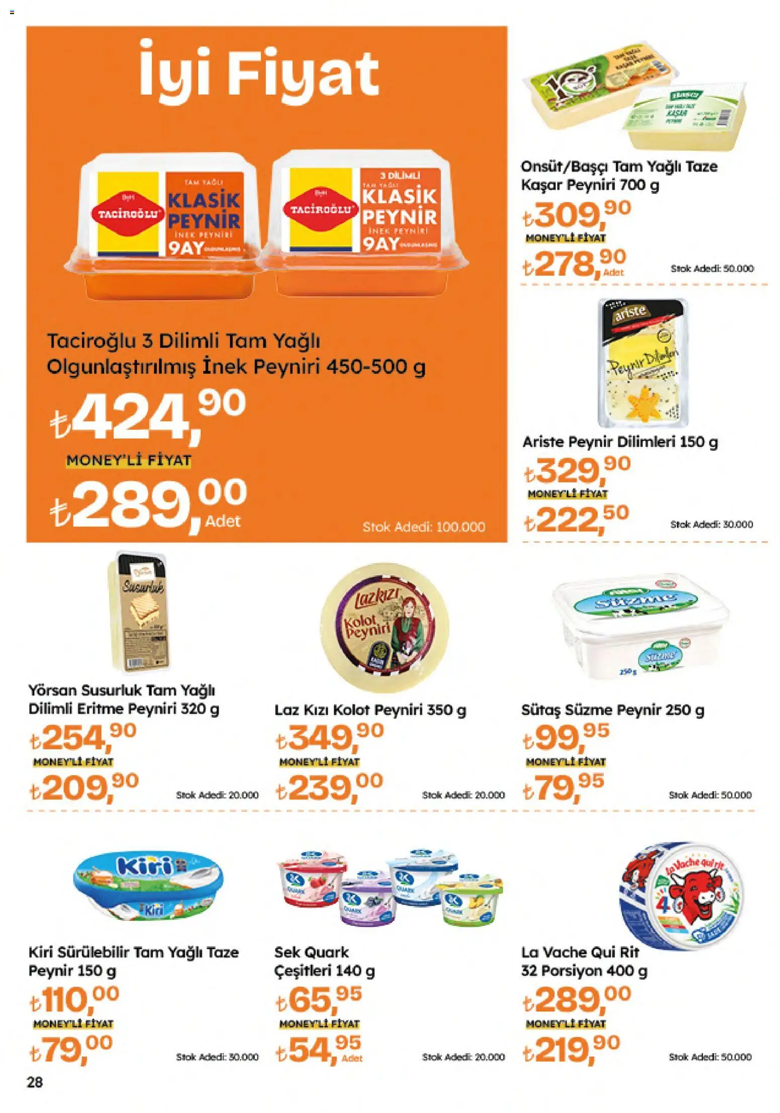 Migros Katalog - Migroskop - 09 Temmuz 2026 tarihinden itibaren geçerlidir | Sayfa: 28 | Ürünler: Peynir, Süzme peynir