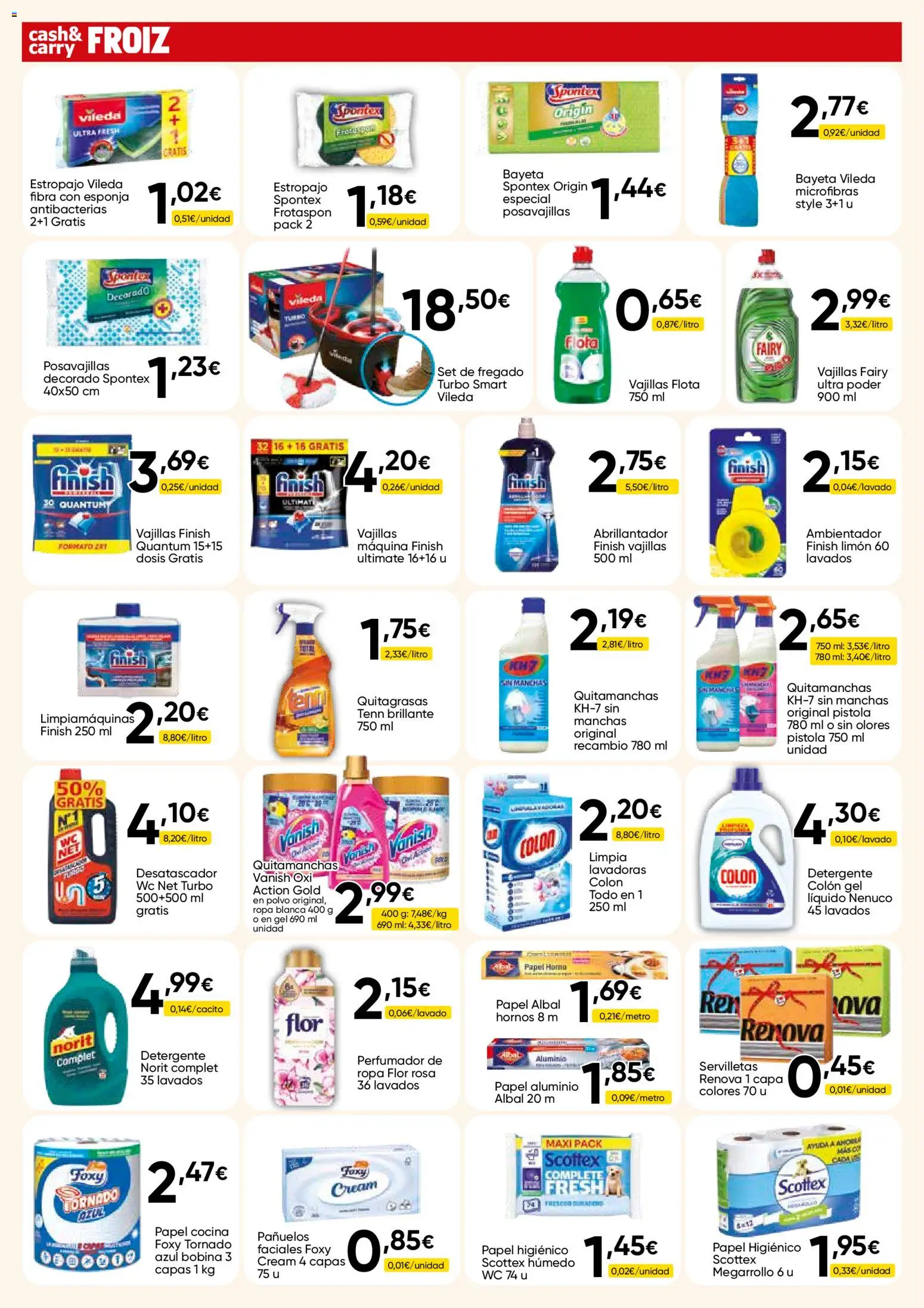 Froiz - Folleto Cash │ válido desde el 15/09/2026 | Página: 14 | Productos: Polvo, Quitamanchas, Detergente, Limón
