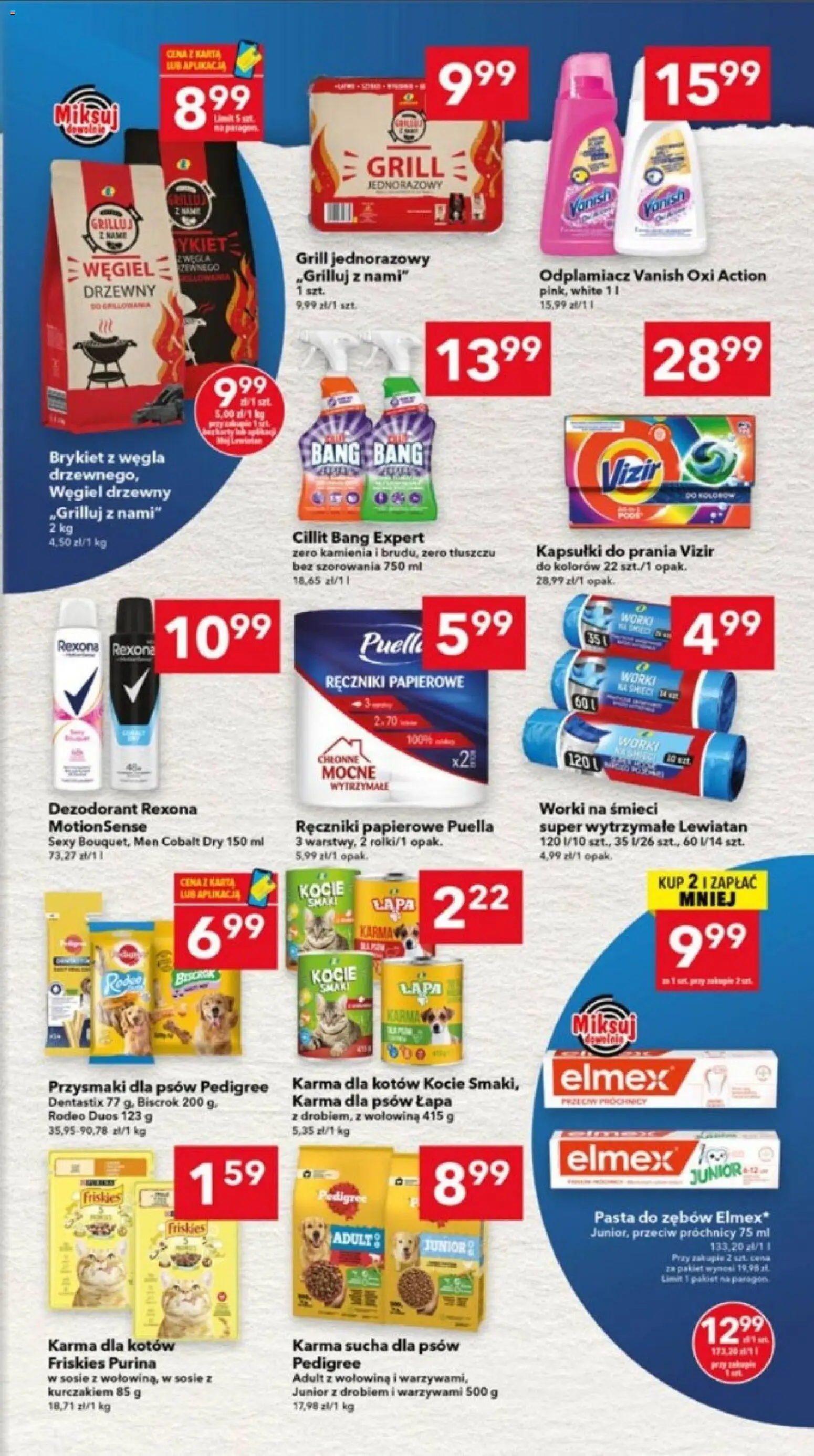 Lewiatan gazetka - Ostrów Wielkopolski od 13.08.2026 | Strona: 7 | Produkty: Vanish, Worki na śmieci, Grill, Cillit bang