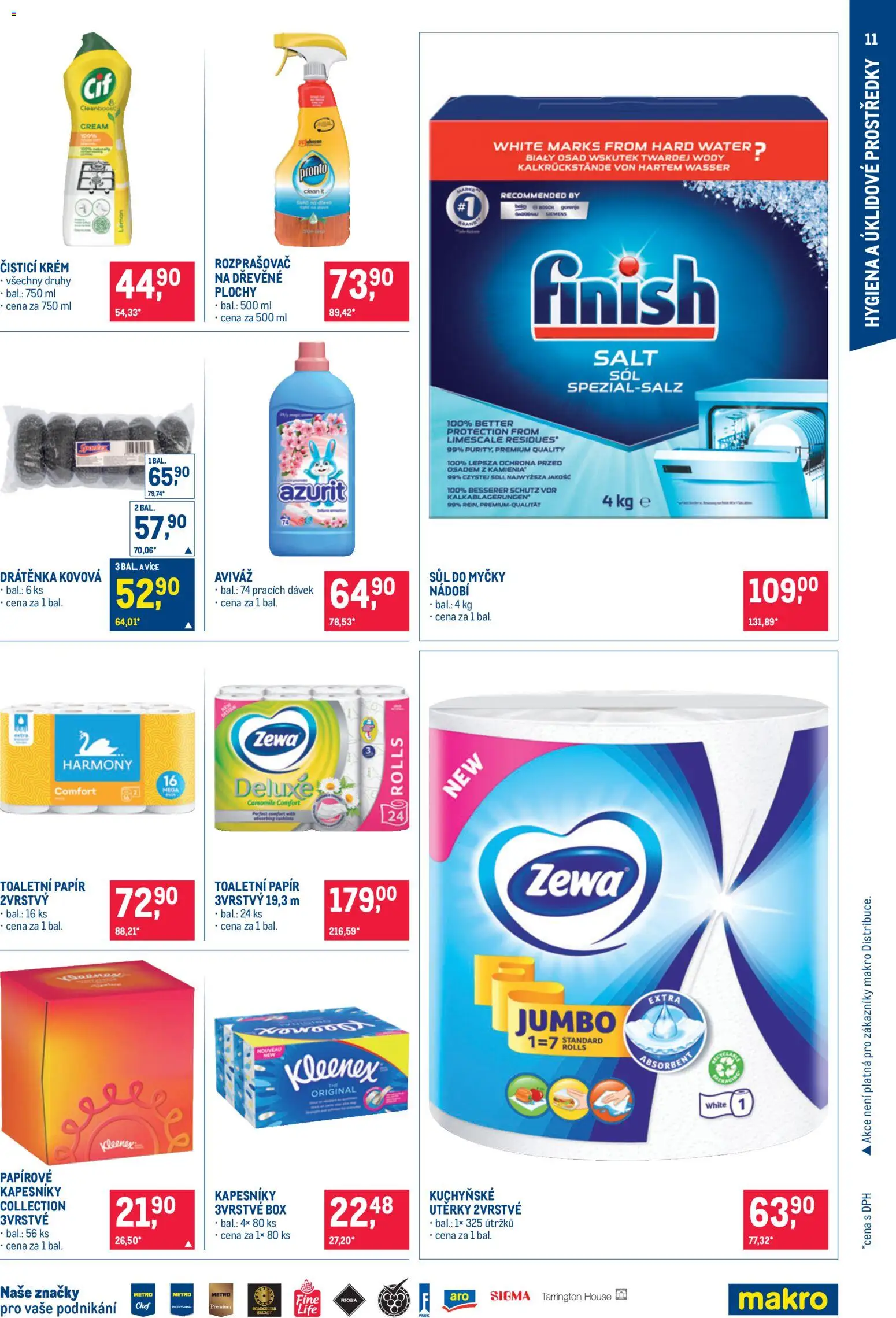 Makro leták  - Nepotravinové zboží od 21.10.2026 | Strana: 11 | Produkty: Drátěnka, Krém, Sůl do myčky, Rozprašovač