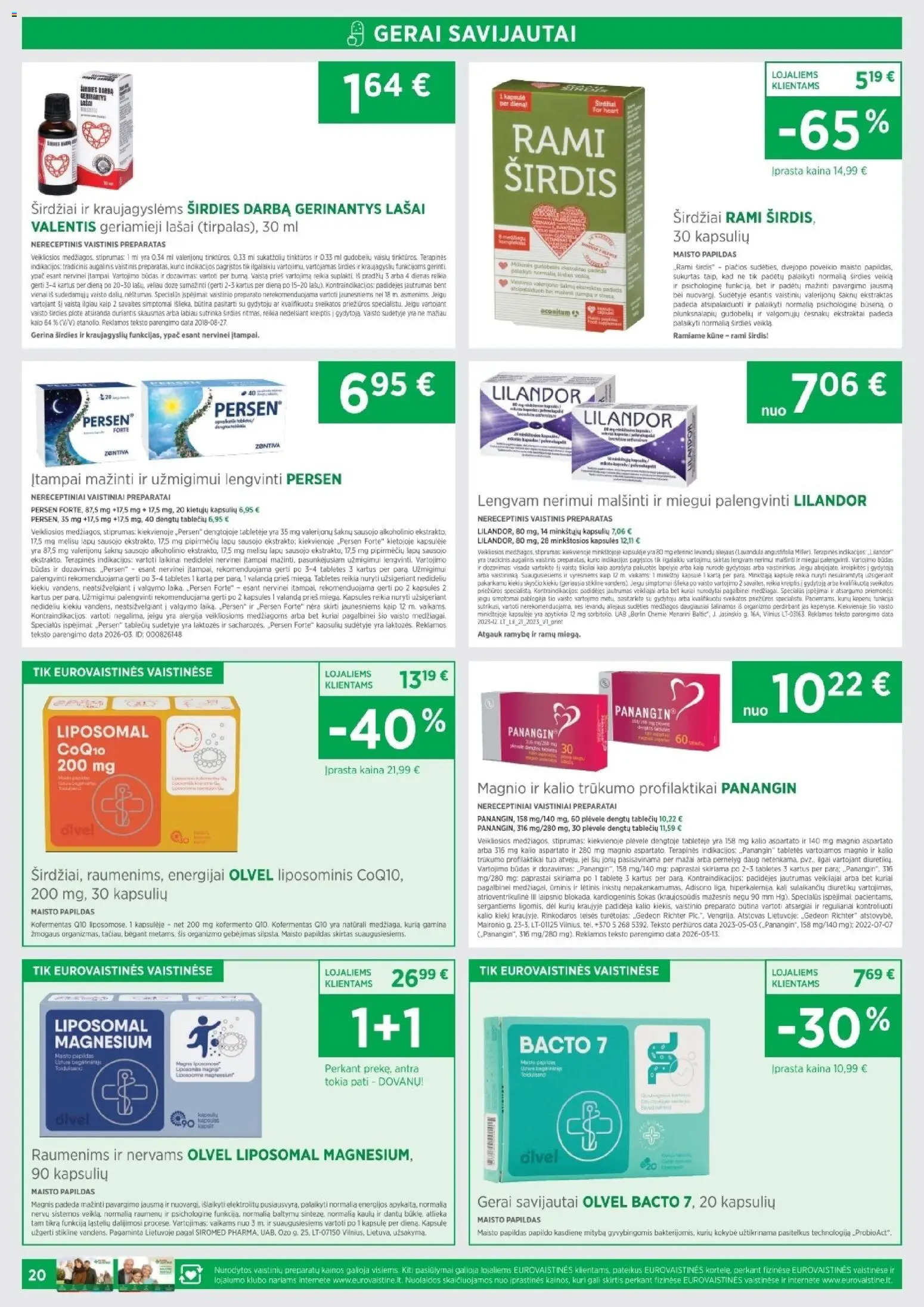 EUROVAISTINĖ akcijos nuo 01.05.2026 | Puslapis: 20