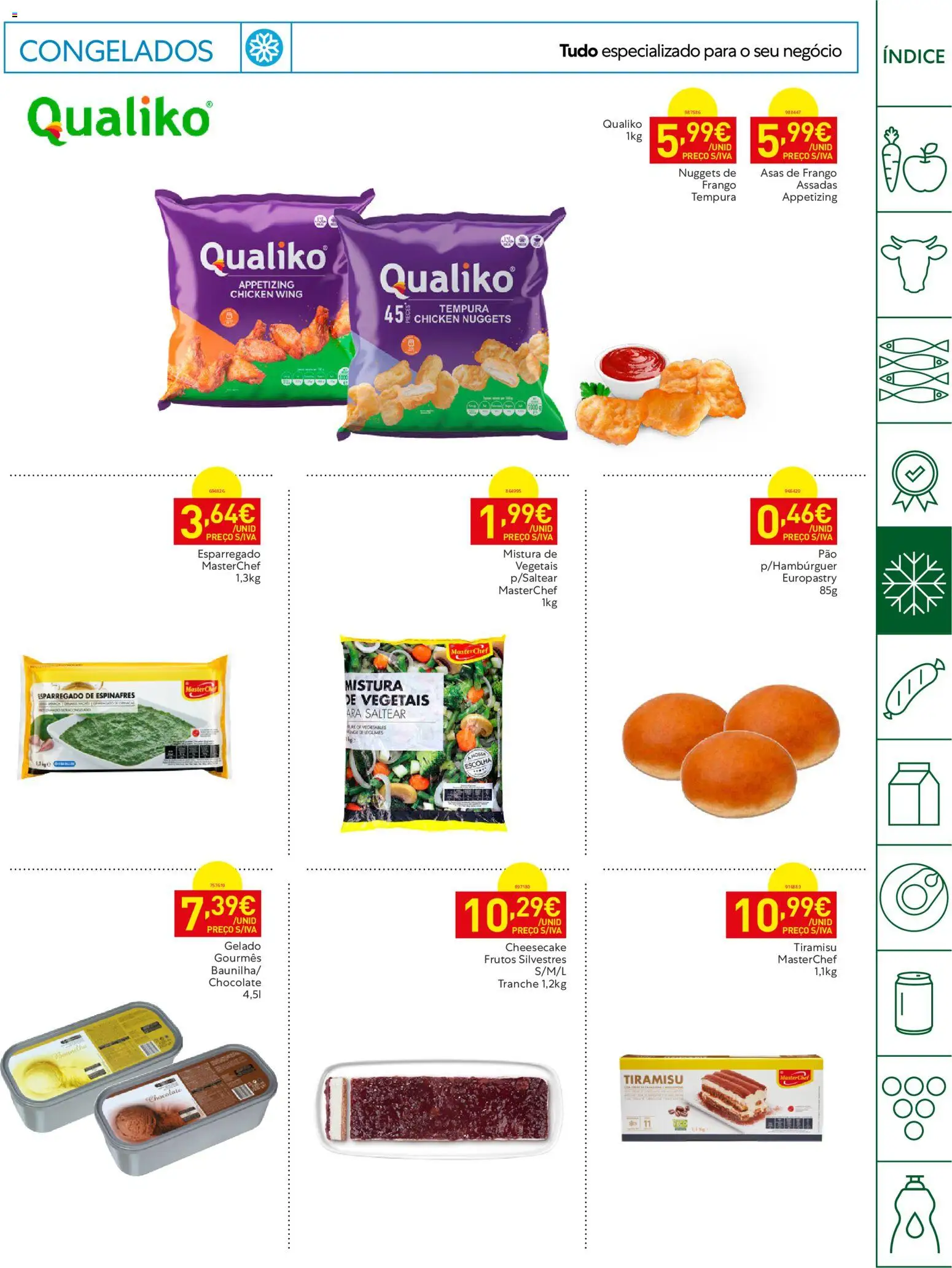 Recheio Horeca Madeira │ válido de 16.06.2026 | Página: 13 | Produtos: Asas de frango, Espinafres, Frango, Nuggets
