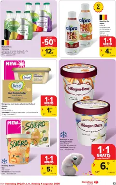 Carrefour market folder week 31 - Voorbeeld van een folder van Carrefour market, geldig van 29/07/2026 | Pagina: 13 | Producten: Fles, Halfvolle Melk, Boter, Chocolade