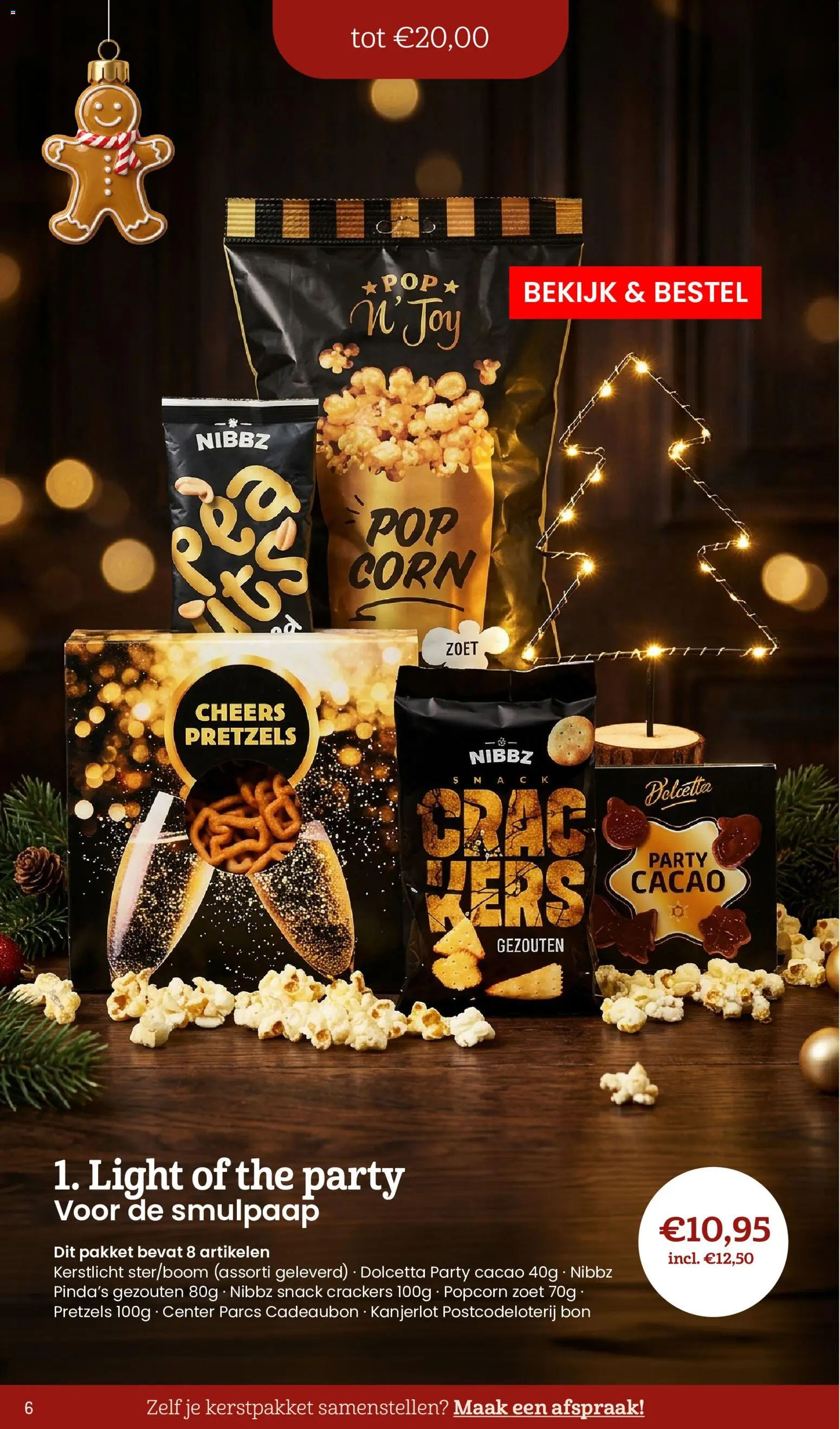 {H1} | Pagina: 6 | Producten: Crackers, Cacao, Cadeaubon, Popcorn