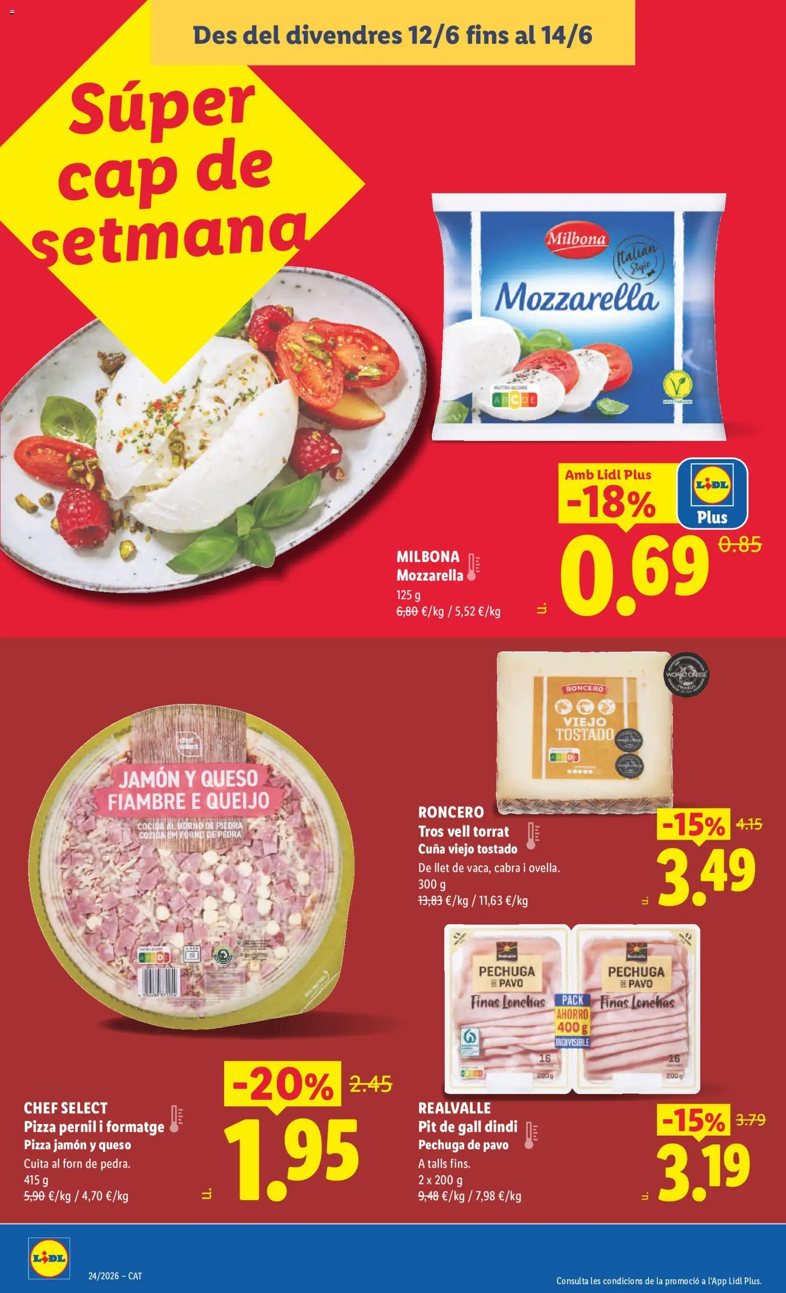 Lidl folleto │ válido desde el 08.06.2026 | Página: 28 | Productos: Queso, Pizza, Horno, Cuna