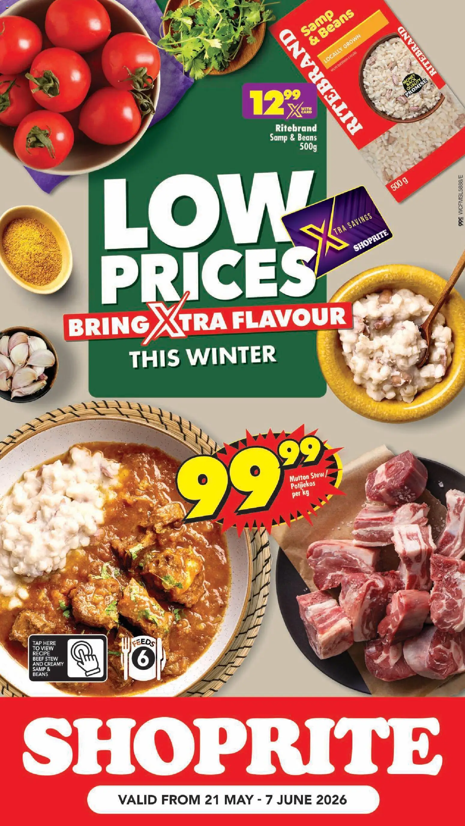 New Shoprite catalogue – valid from 21.05.2026 | Page: 1 | Products: Beans, Beef, Tap