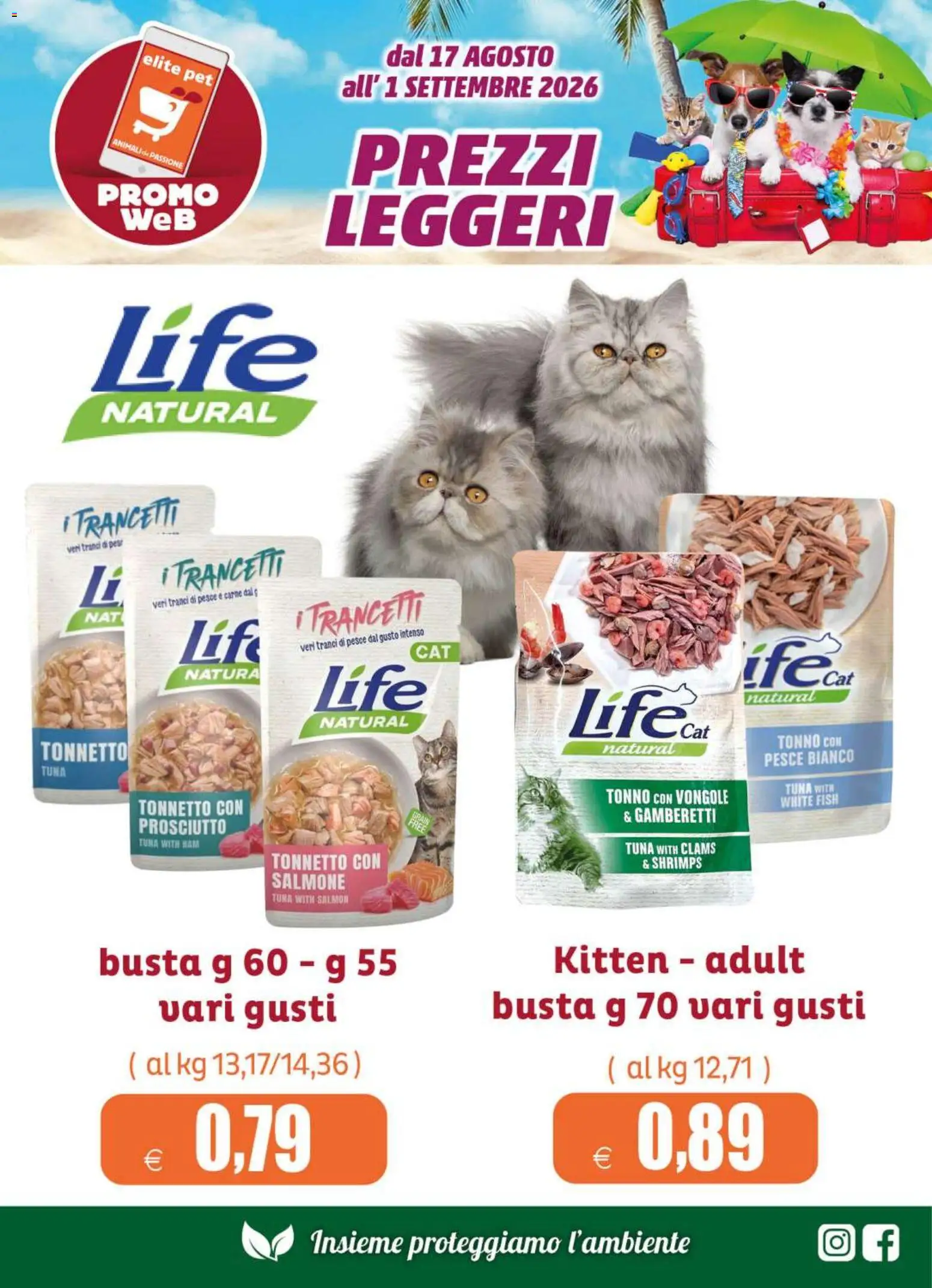 Volantino Elite Supermercati del 17/08/2026 | Pagina: 7 | Prodotti: Salmone, Prosciutto, Carne, Gamberetti