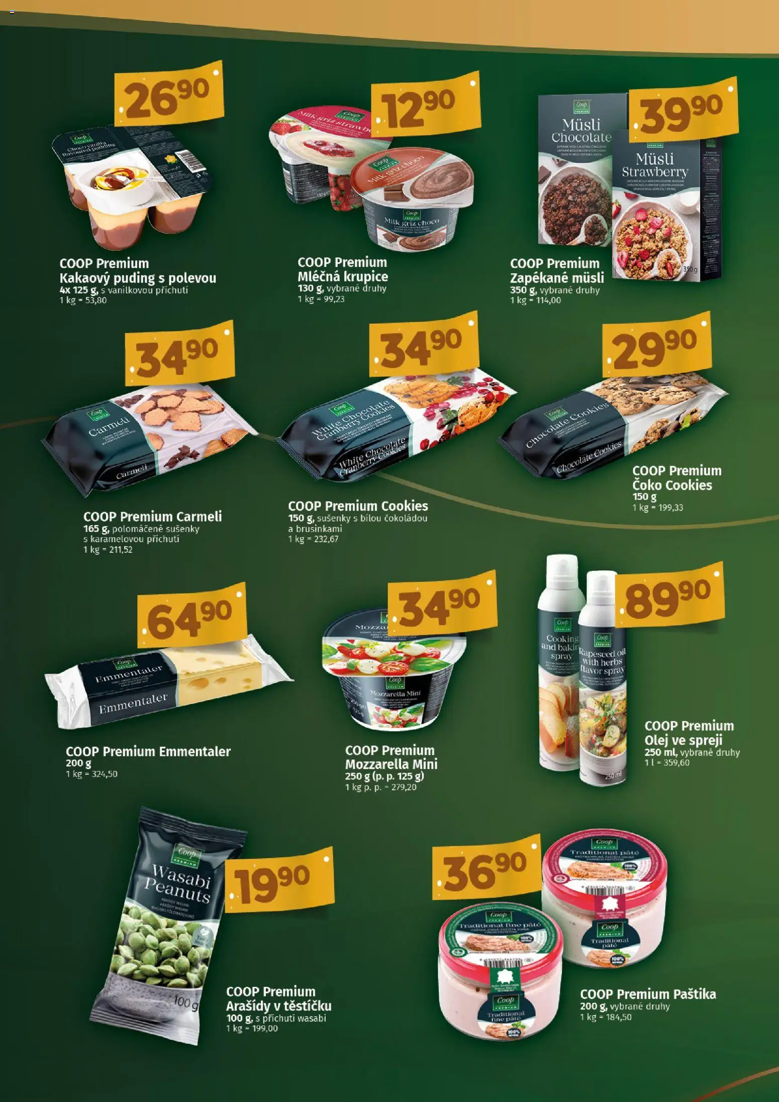 Coop leták - Premium od 09.09.2026 | Strana: 2 | Produkty: Wasabi, Arašídy, Sušenky, Paštika
