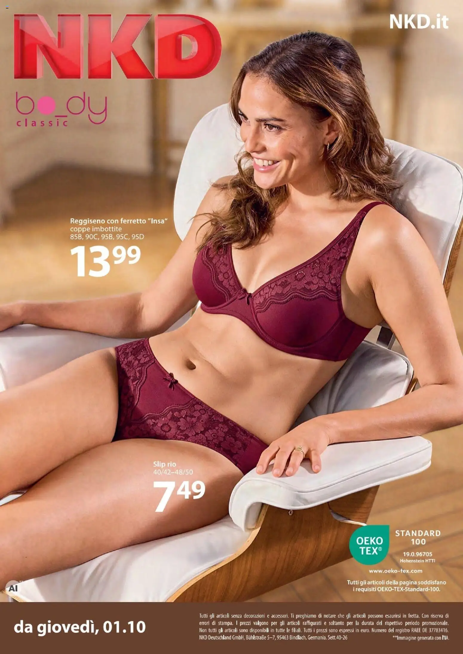 Volantino NKD del 01/10/2026 | Pagina: 4 | Prodotti: Reggiseno, Slip, Decorazioni