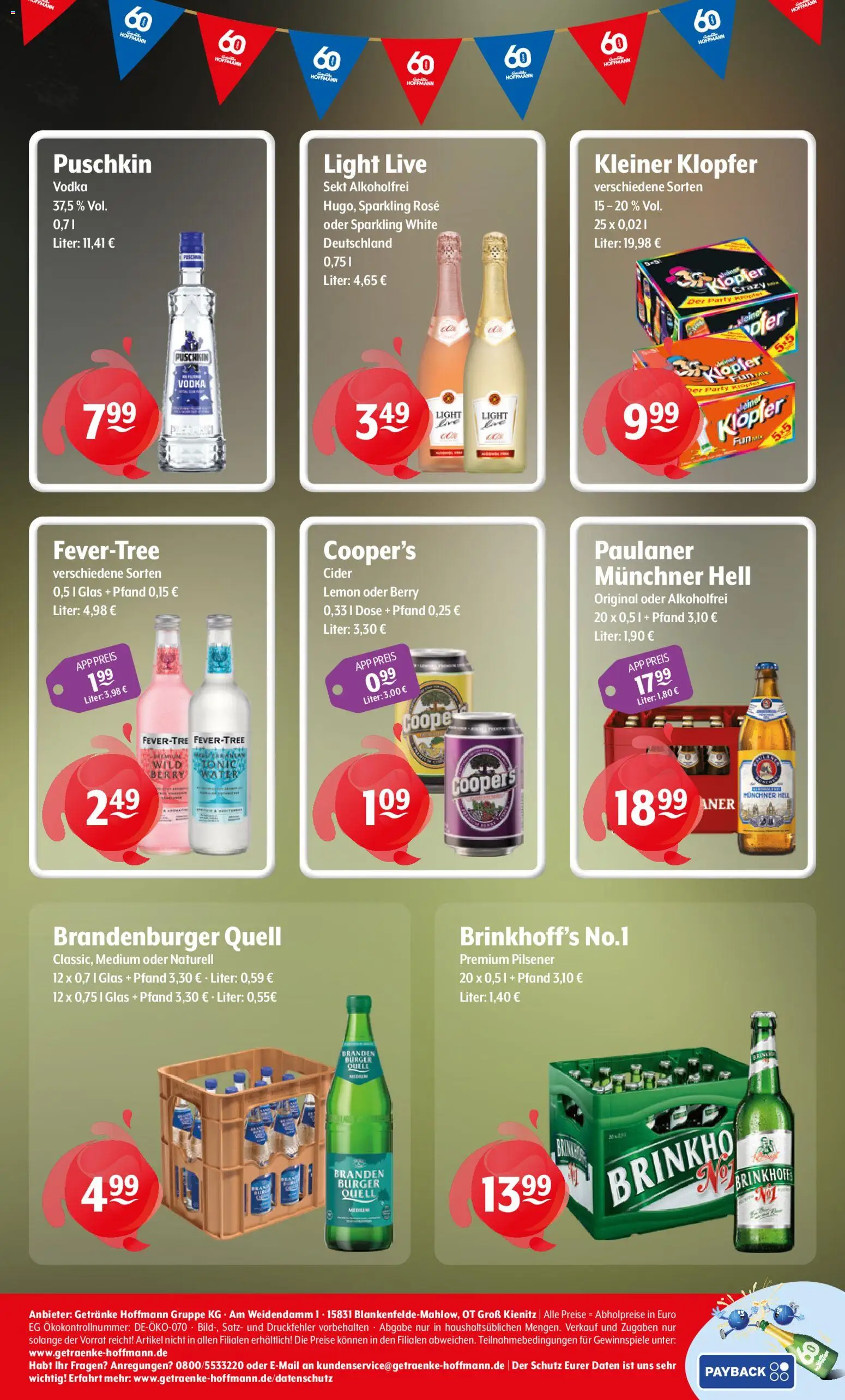 Getränke Hoffmann - Brandenburg – gültig ab 11.05.2026 | Seite: 8 | Produkte: Sekt, Burger, Vodka, Paulaner