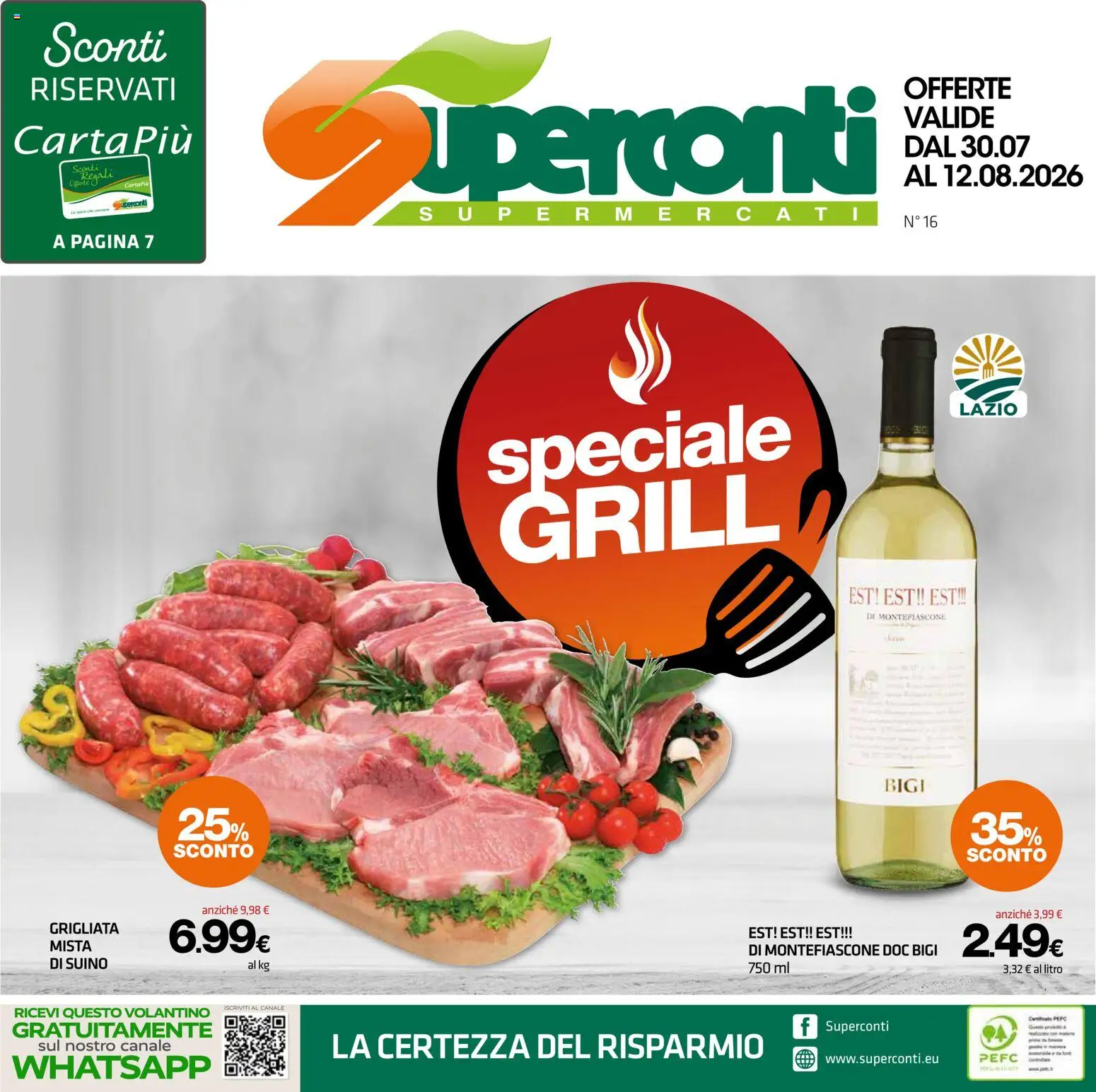 Volantino Superconti del 30/07/2026 | Pagina: 1 | Prodotti: Suino