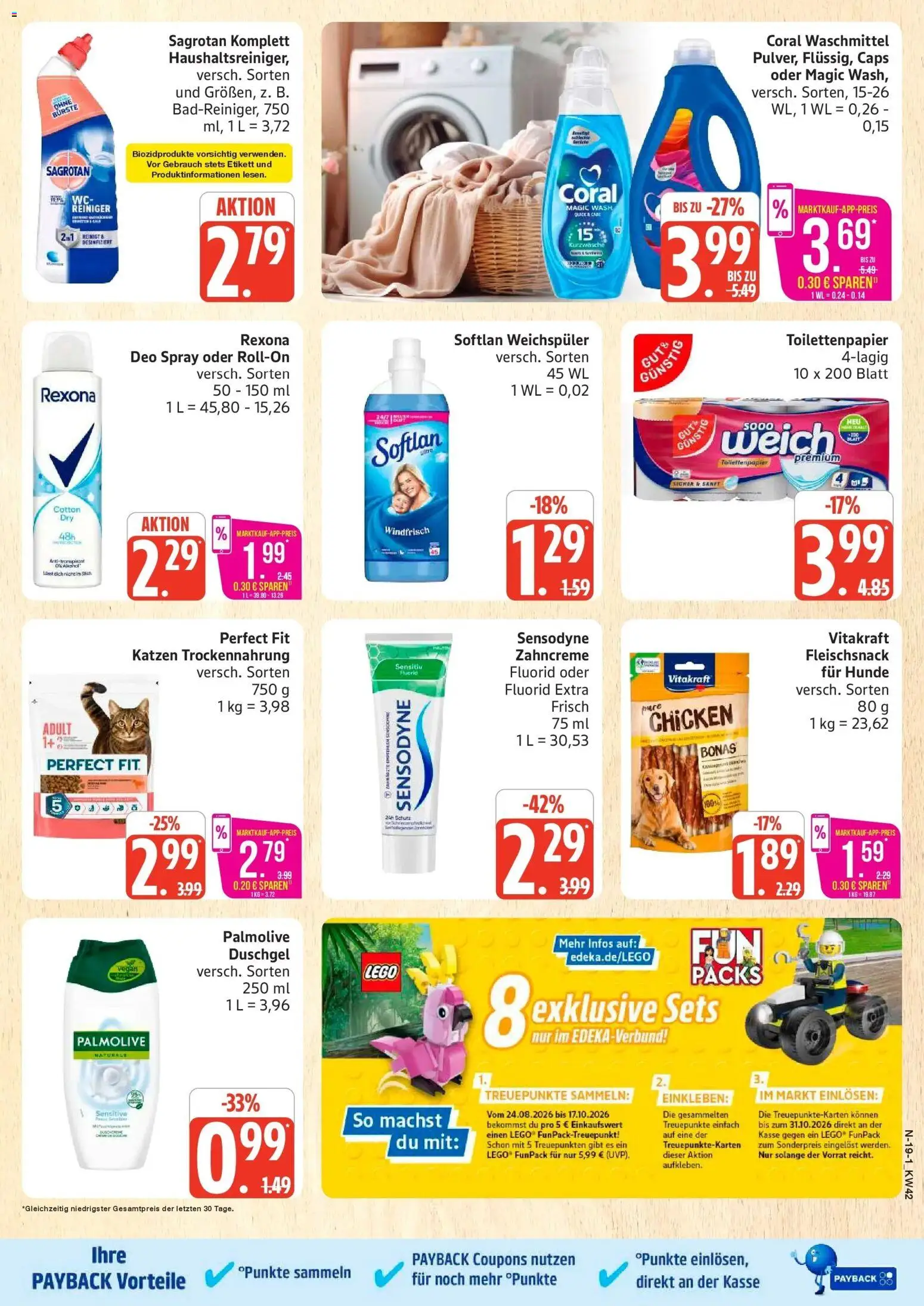 Marktkauf Prospekt Cuxhaven (ab 12.10.2026) » Angebote online | Seite: 19 | Produkte: Duschgel, Weichspüler, Waschmittel, Toilettenpapier