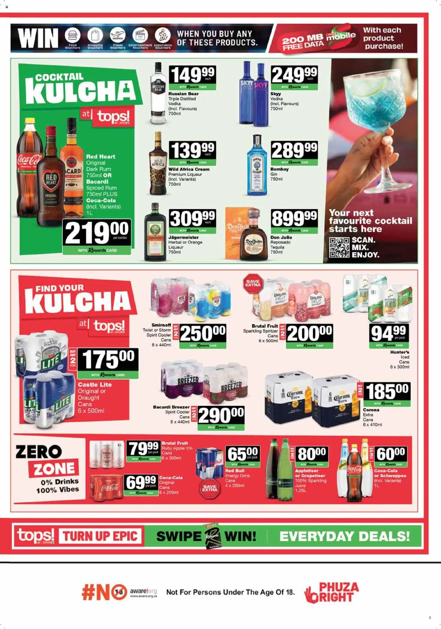New Tops at Spar catalogue – valid from 22/09/2026 | Page: 2 | Products: Data, Tequila, Juice, Energy drink