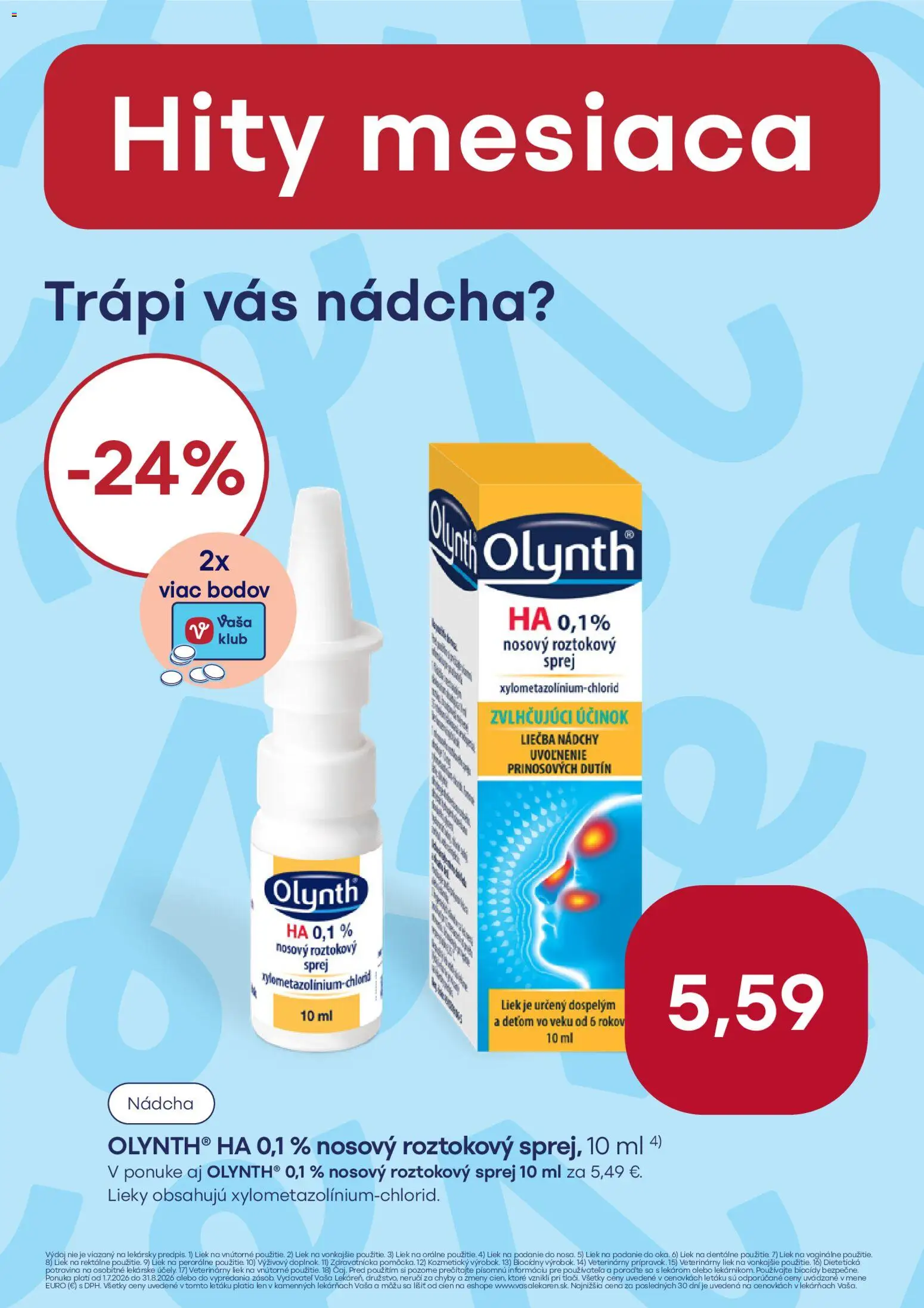 Nové Vaša lekáreň akcie – leták je platný od 01.07.2026 | Strana: 9
