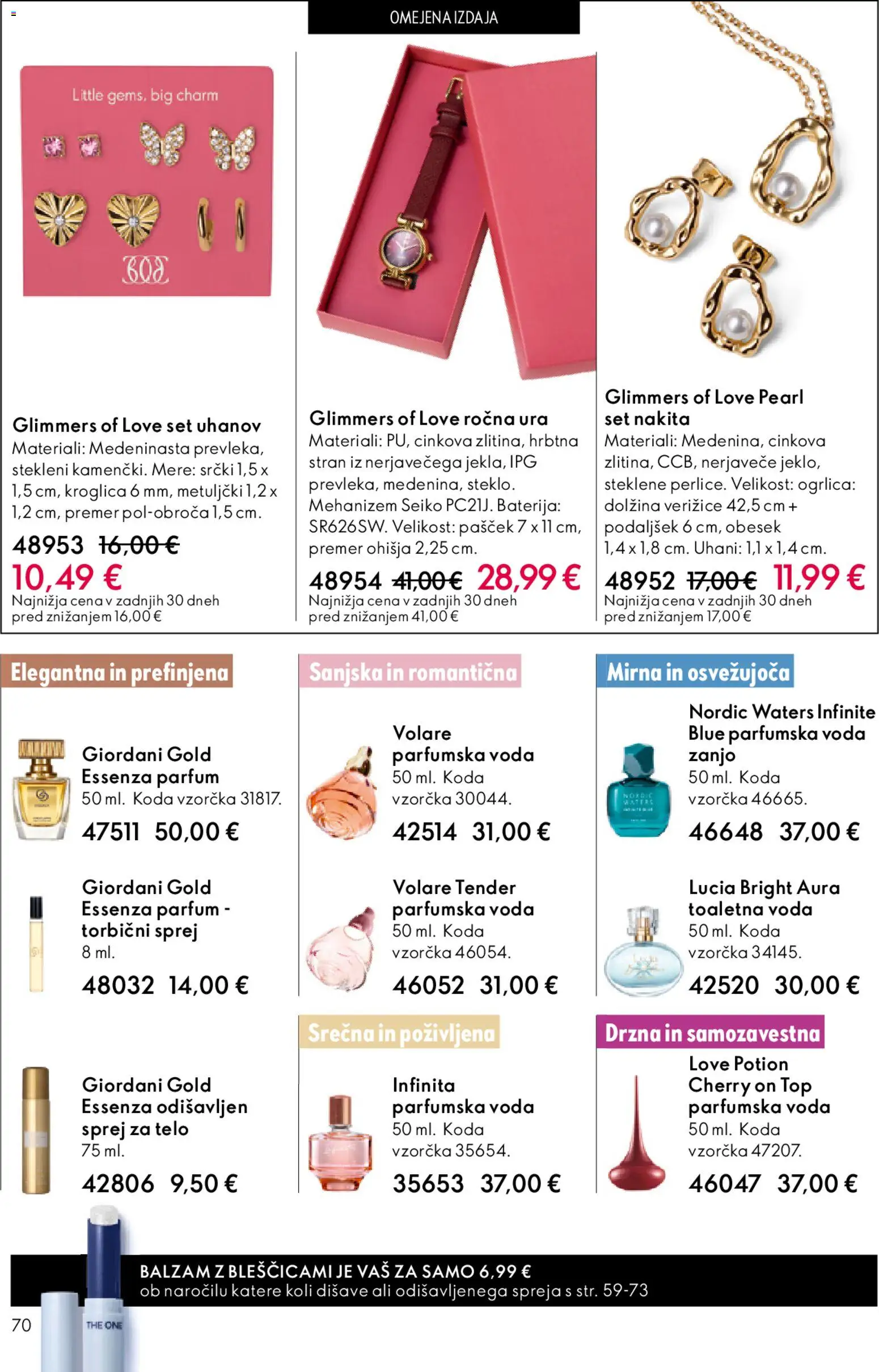 Novi Oriflame katalog ponudbe – veljaven od 22.04.2026 | Stran: 70 | Izdelki: Ura, Baterija, Toaletna voda, Parfumska voda