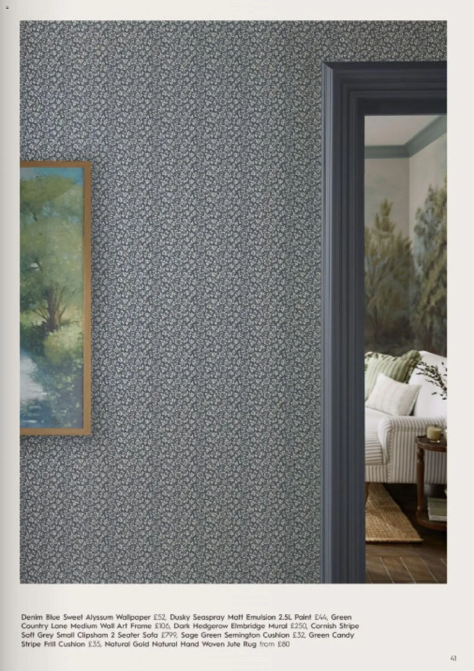 {H1} | Page: 41 | Products: Rug, Paint, Sofa