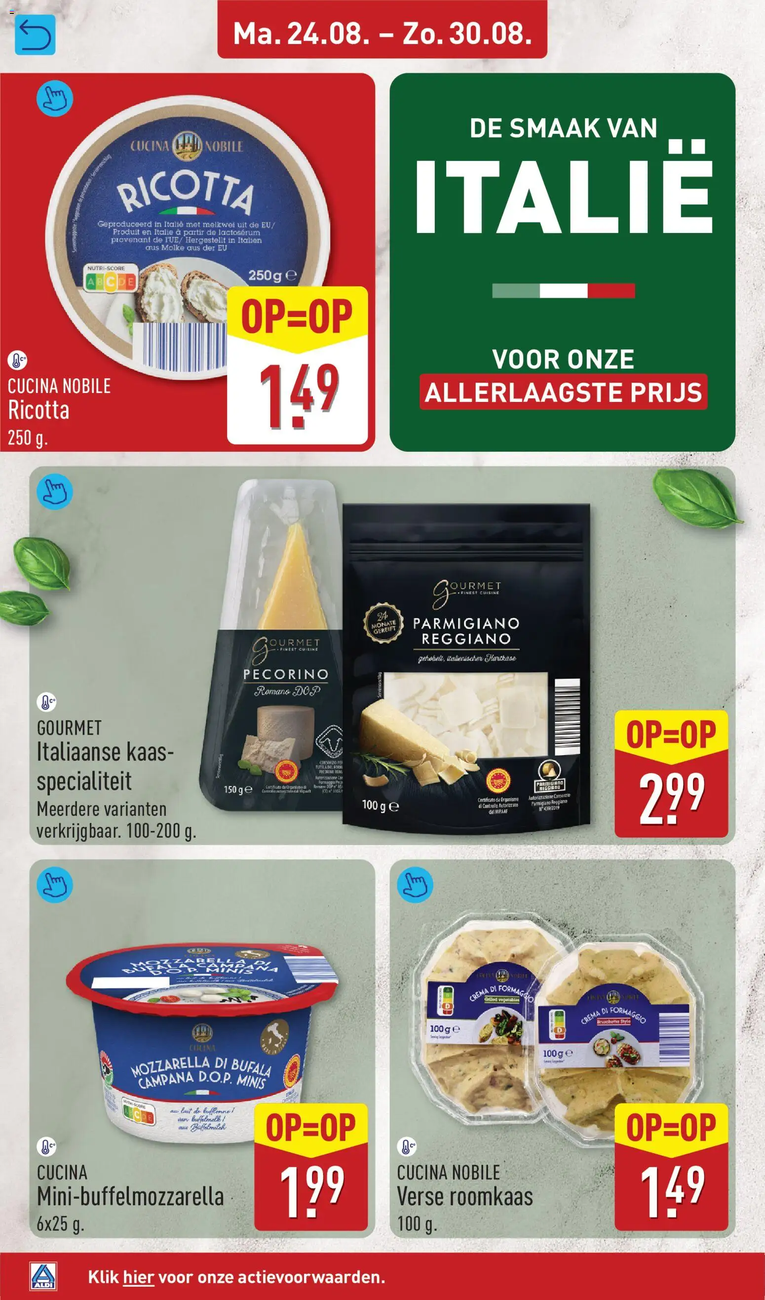 {H1} | Pagina: 34 | Producten: Kaas, Parmigiano Reggiano, Mozzarella, Ricotta