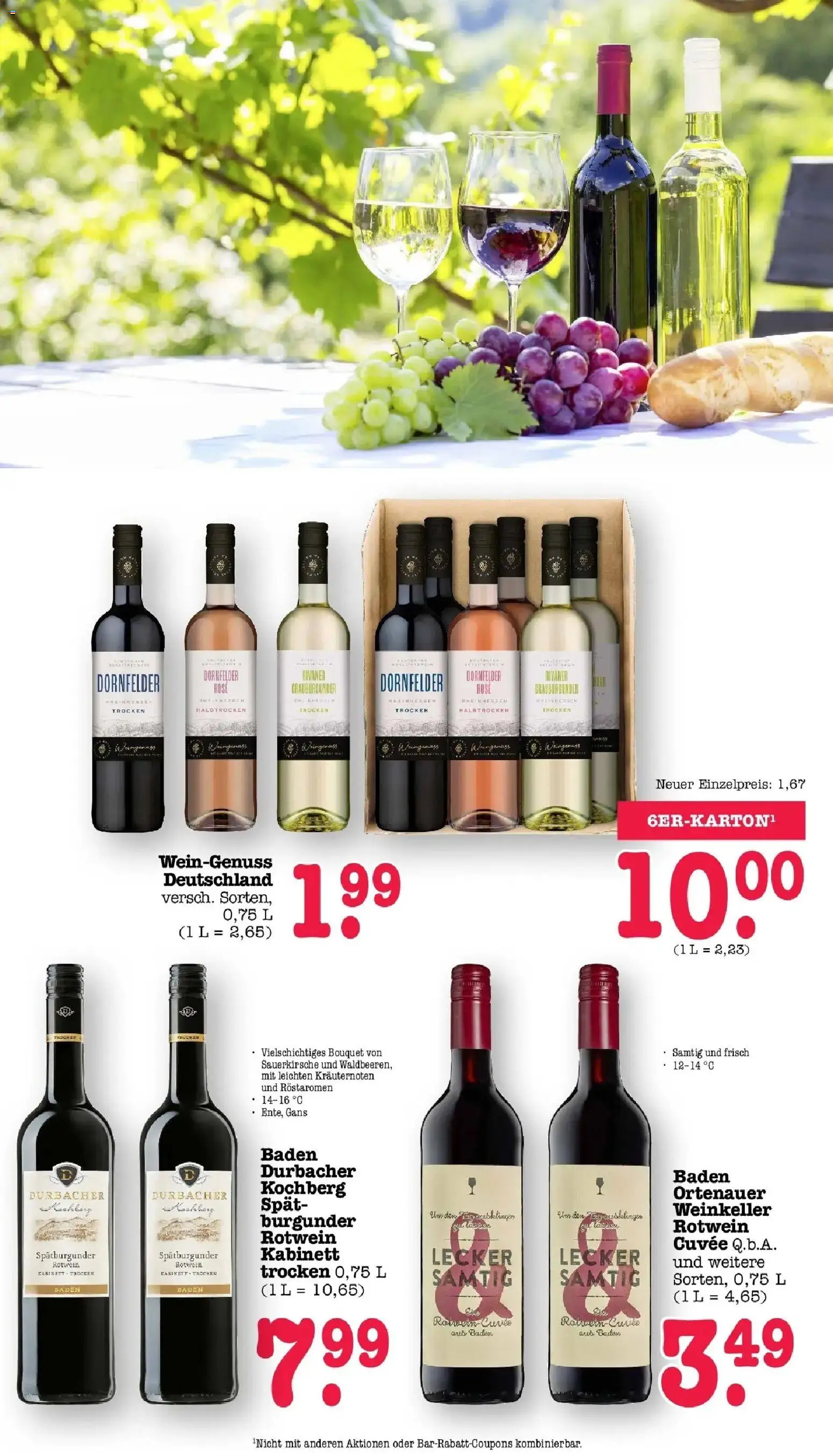 Edeka Prospekt Bühlertal – gültig ab 27.07.2026 | Seite: 50 | Produkte: Rotwein, Rotwein trocken