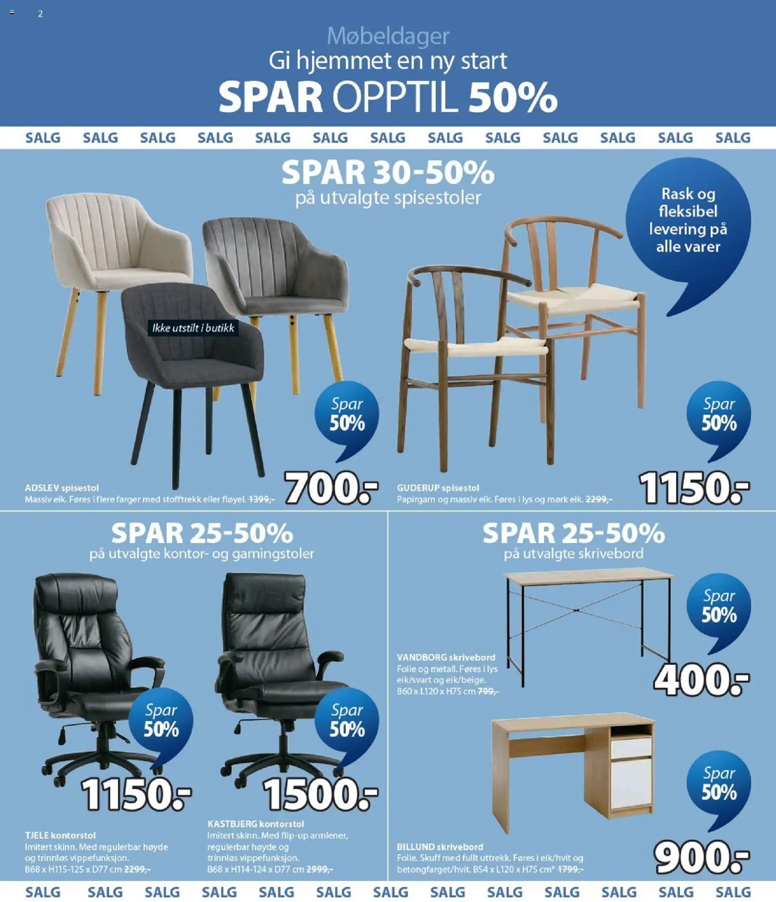 {H1} | Side: 2 | Produkter: Gown, Spisestol, Lys, Skrivebord