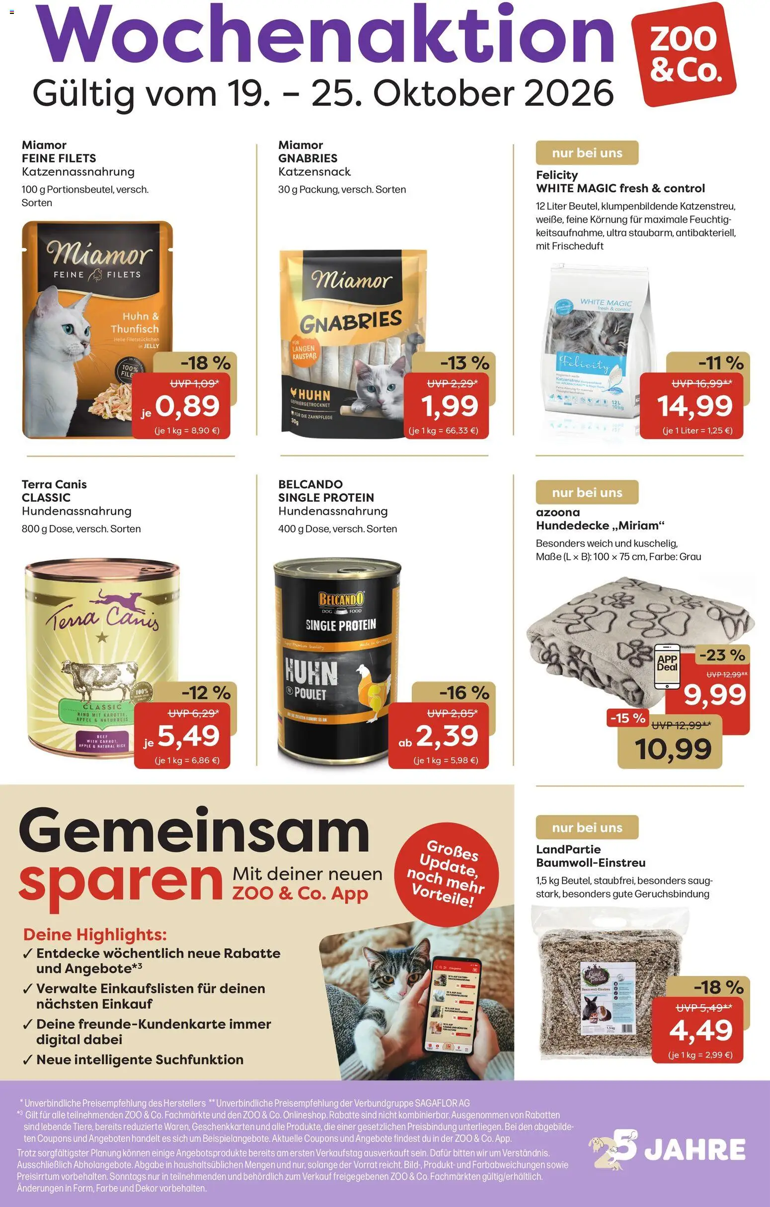 Zoo & co Prospekt – gültig ab 19.10.2026 | Seite: 1 | Produkte: Thunfisch, Äpfel, Apple