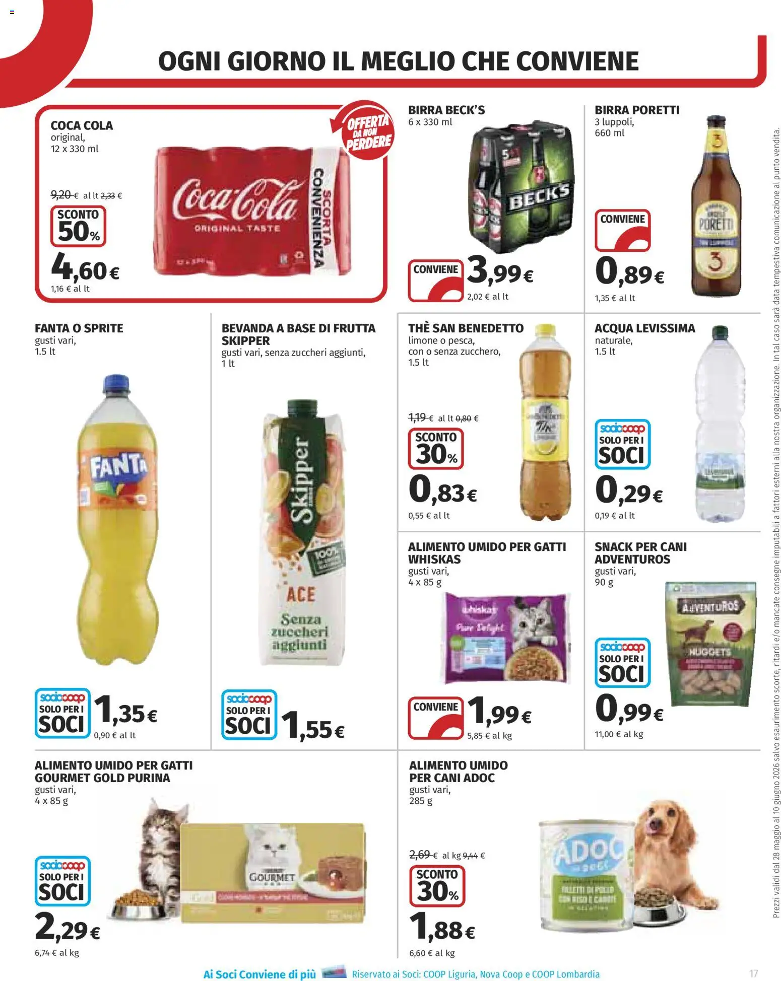 Volantino COOP del 28.05.2026 | Pagina: 17 | Prodotti: Birra, Nuggets, Acqua, Limone
