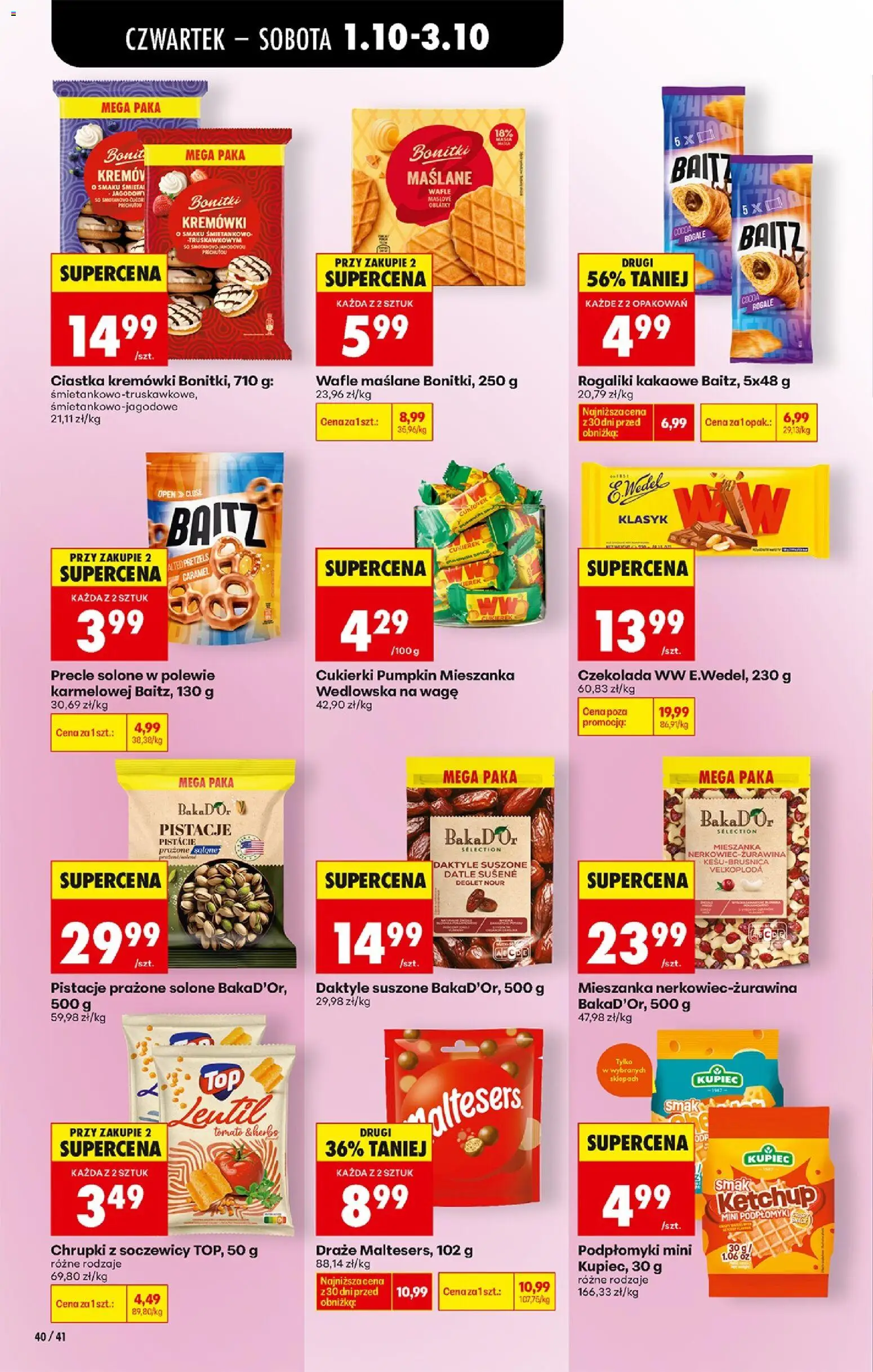 Biedronka Polsko leták - Codziennie niskie ceny od 01.10.2026 | Strana: 56 | Produkty: Pistácie, Datle