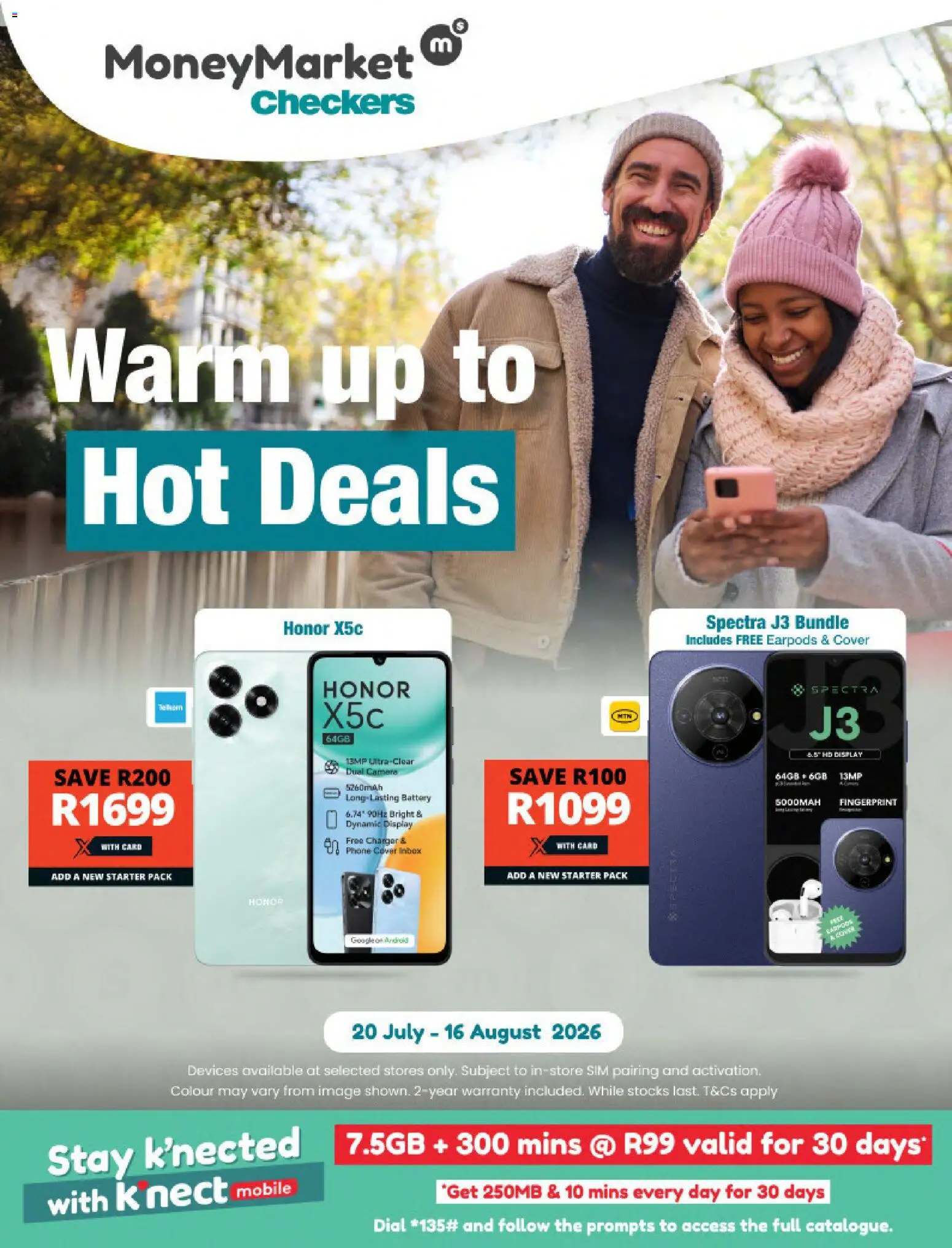 New Checkers catalogue – valid from 20/07/2026 | Page: 1 | Products: Cover, Phone, Camera, Charger