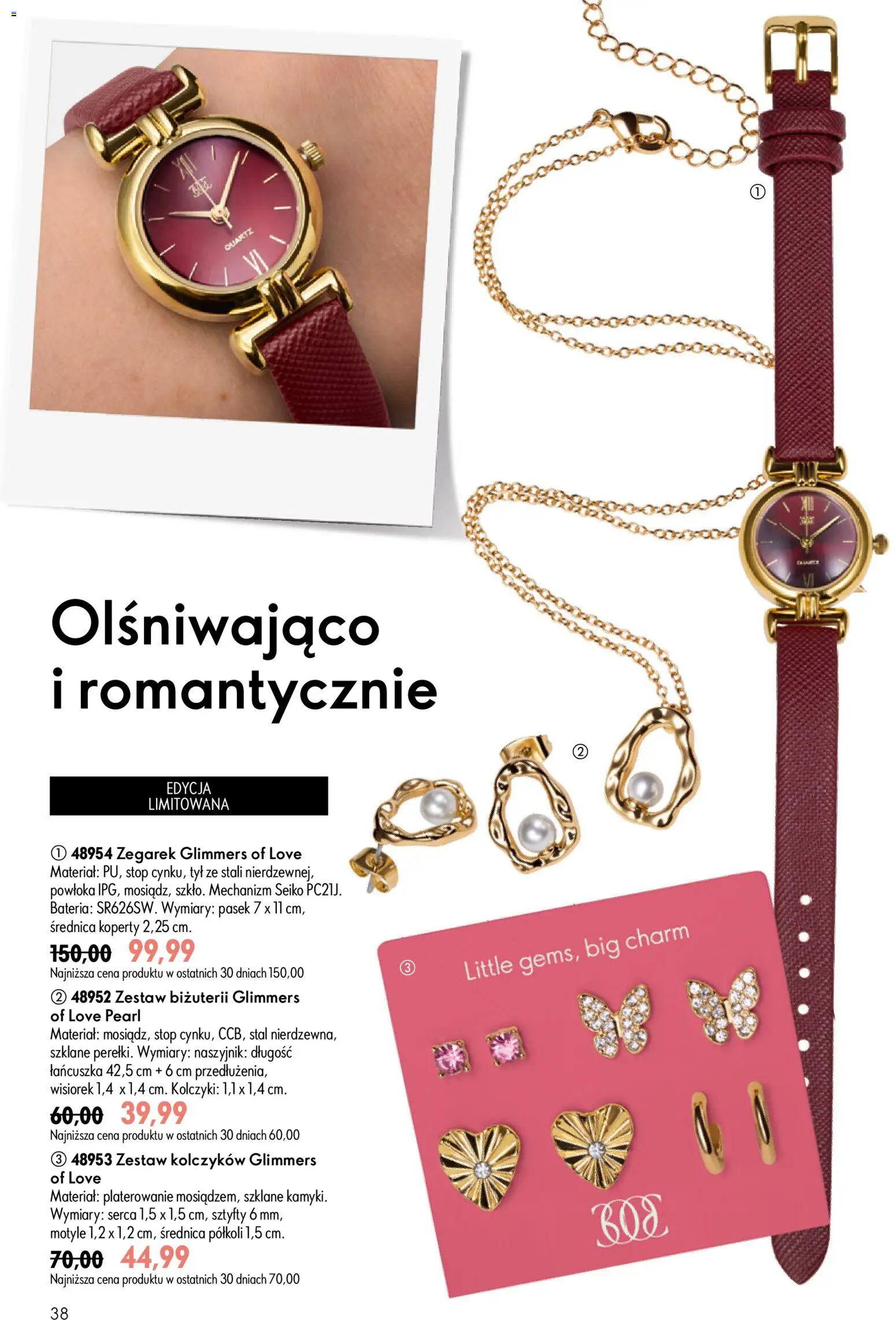 Oriflame Katalog 9 2026 od 17.06.2026 | Strona: 38 | Produkty: Wisiorek, Zegarek, Pasek, Bateria