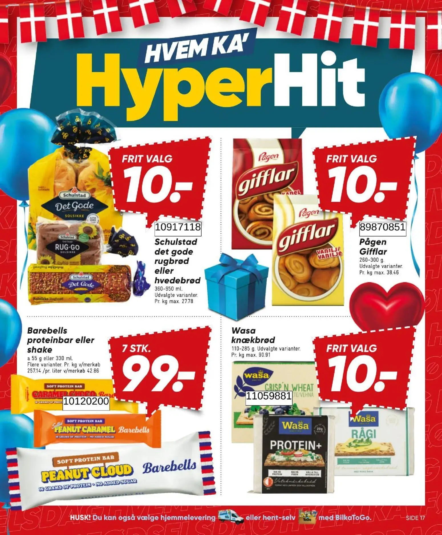 Bilka tilbudsavis – gyldig fra 31/07/2026 | Side: 17 | Produkter: Rugbrød, Knækbrød, Vanilje