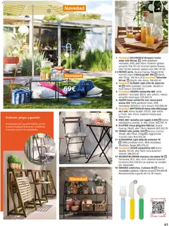 Vista previa IKEA - La vida comienza en la cocina válido desde el 04/05/2026 | Página: 41 | Productos: Taburete, Sombrilla, Cojín, Mesa
